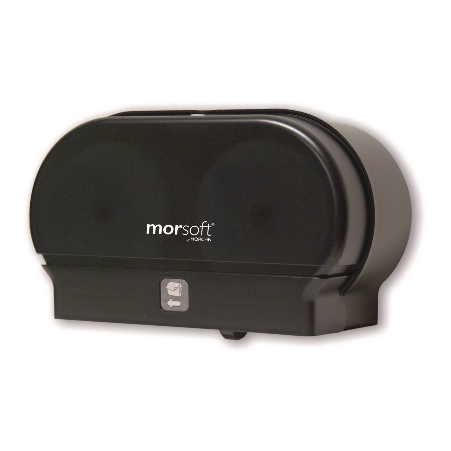 Morcon Tissue Morsoft Small Core Tissue Dispenser, 11.86 x 5.48 x 7.32, Black Translucent