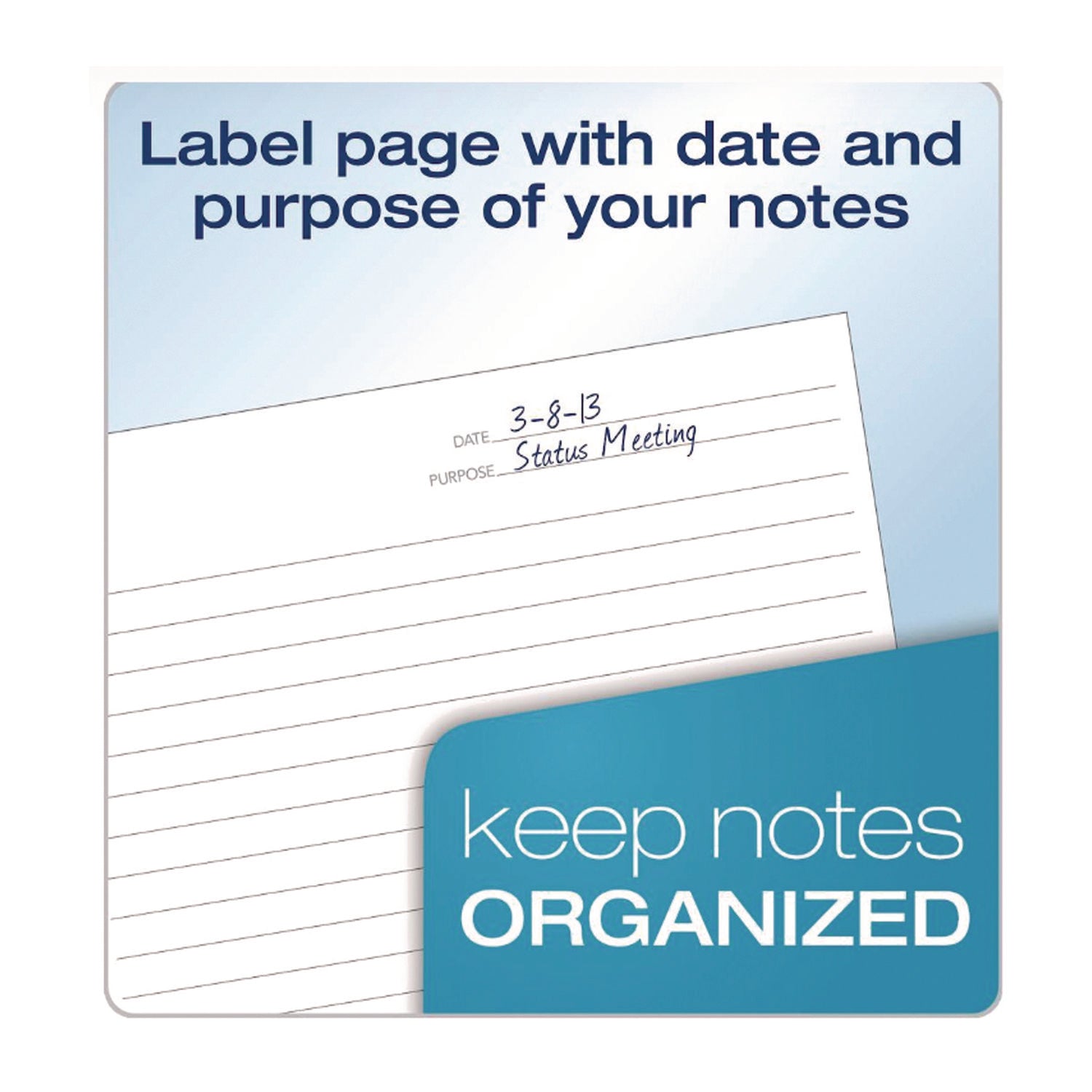 TOPS™ FocusNotes Filler Paper, 3-Hole Punched, 8.5 x 11, Cornell Rule, 100/Pack