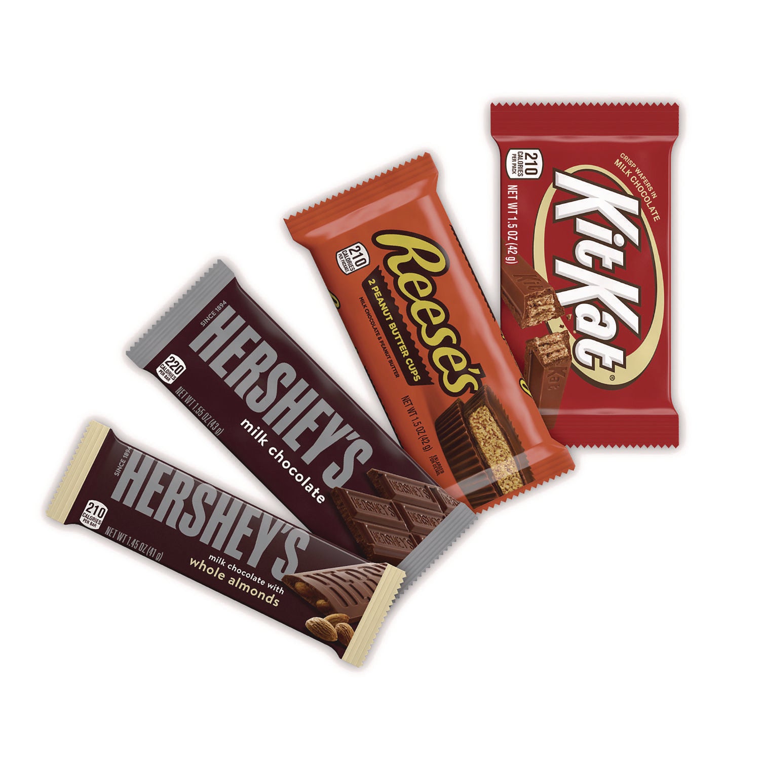 Hershey®'s Full Size Chocolate Candy Bar Variety Pack, Assorted, 1.5 oz Bars, 30 Bars