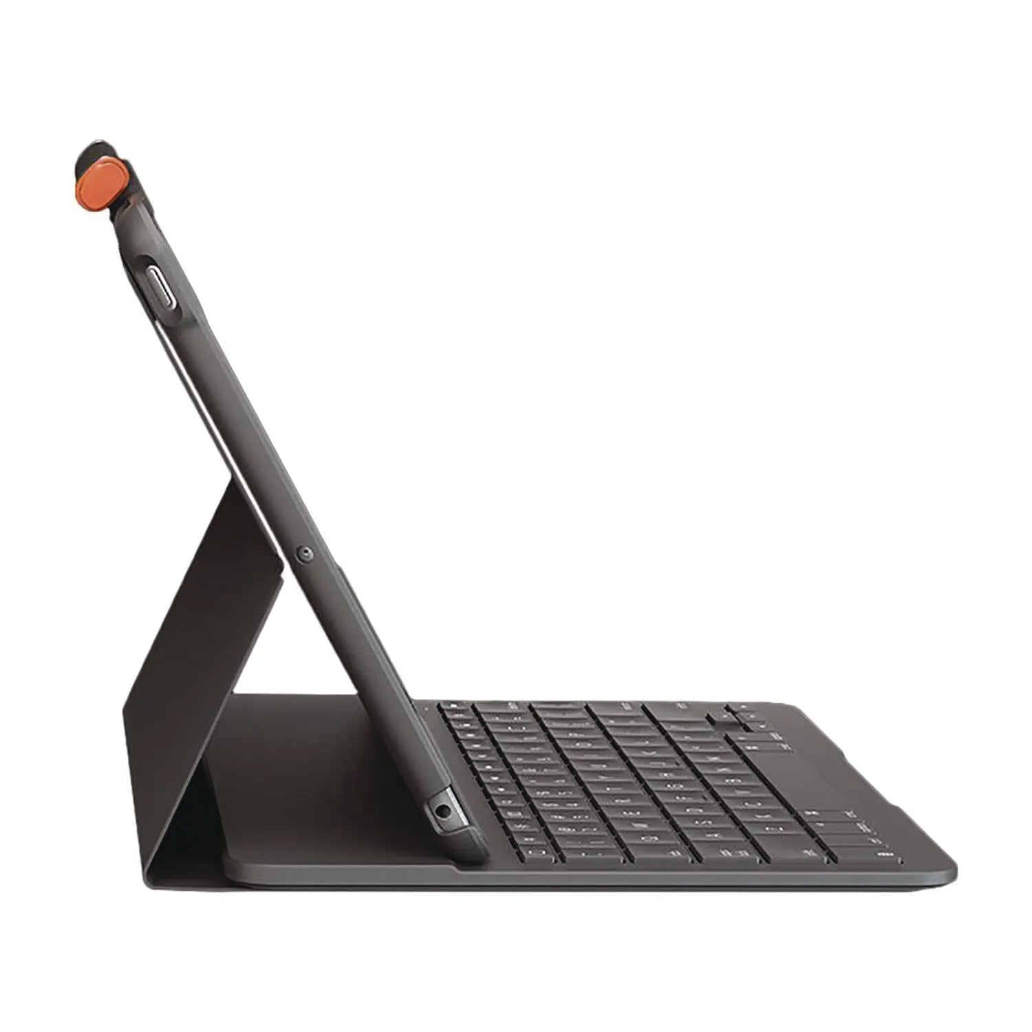 Logitech® Slim Folio Plastic Keyboard Case for iPad 7th, 8th Generation, Graphite Logitech® Flipcost