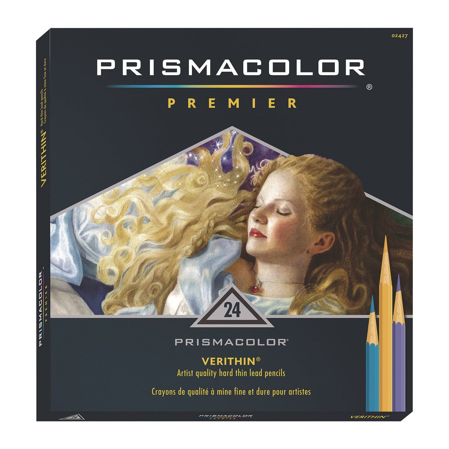 Prismacolor® Verithin Colored Pencils, Assorted Lead and Barrel Colors, 24/Set