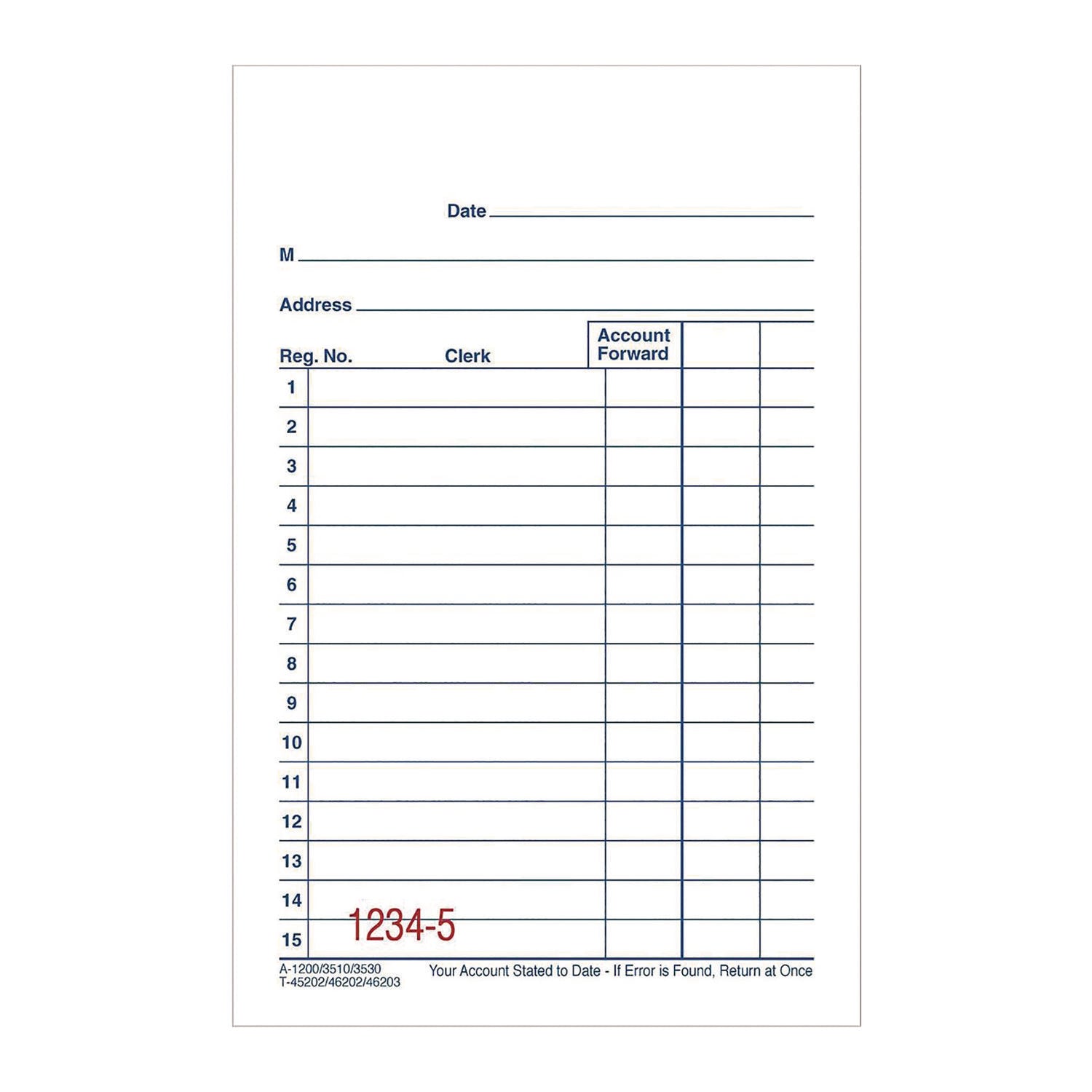 Adams® Multipart General-Purpose Sales Pad, Two-Part Carbonless, 3.34 x 5.13, 50 Forms/Pad, 10 Pads/Pack