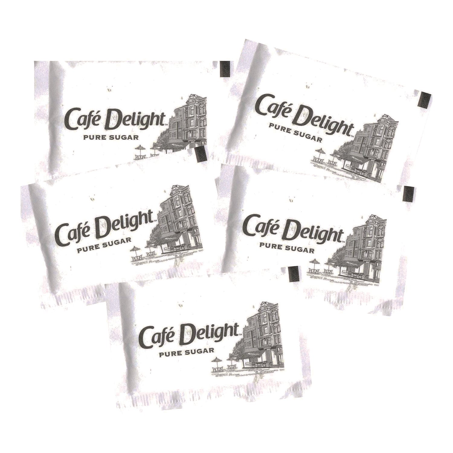 Café Delight Pure Sugar Packets, 0.11 oz Packet, 1,000/Carton