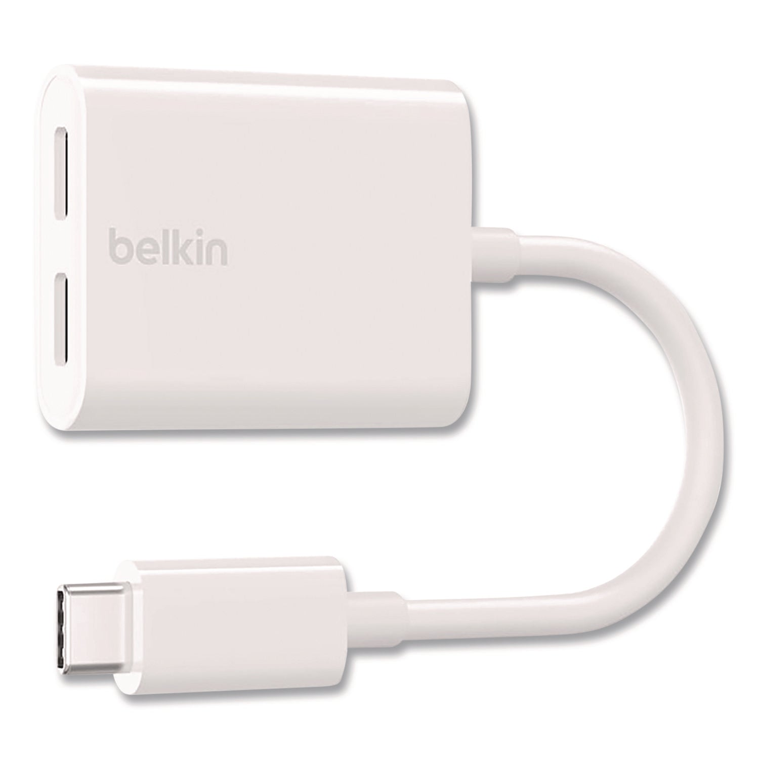 Belkin® RockStar USB-C Audio + Charge Adapter, White