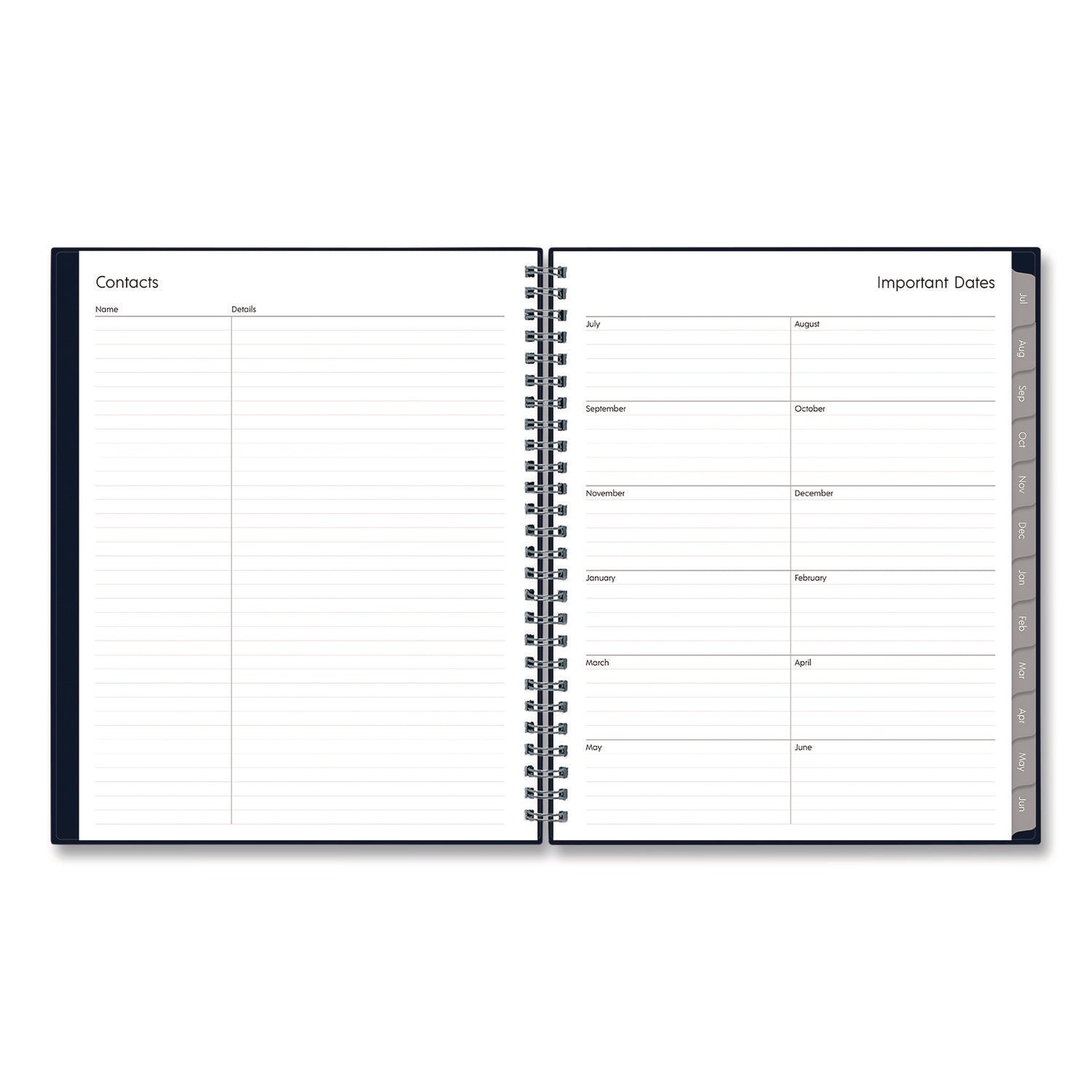 Blue Sky® Passages Academic Year Weekly/Monthly Planner, 9 x 7, Navy Blue Cover, 12-Month: July 2024 to June 2025