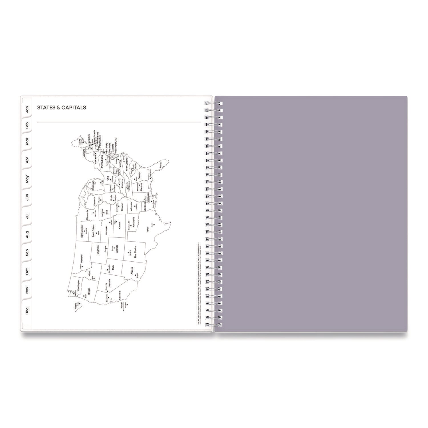 Blue Sky® Rue Du Flore Weekly/Monthly Planner, Floral Artwork, 11 x 8.5, Jade/Lavender Cover, 12-Month (Jan to Dec): 2025