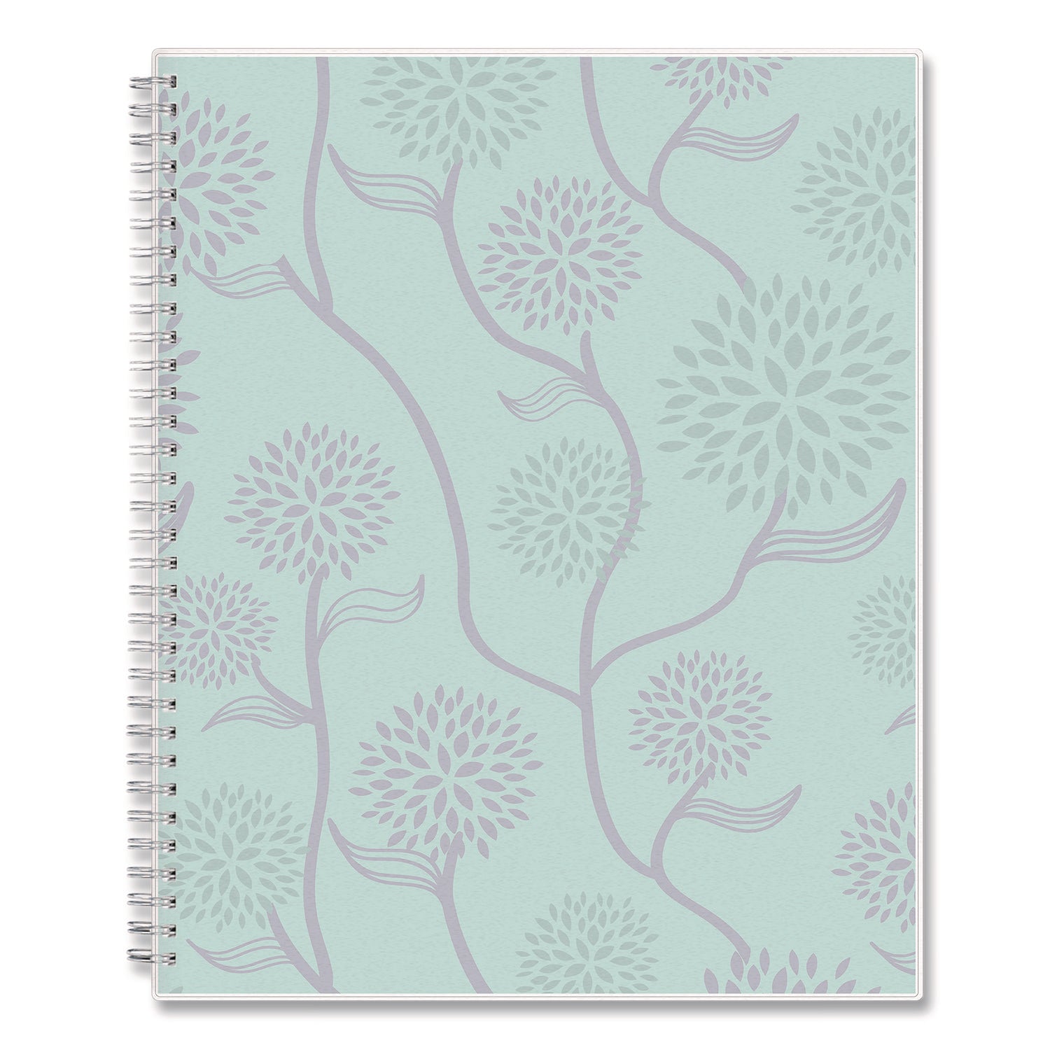 Blue Sky® Rue Du Flore Weekly/Monthly Planner, Floral Artwork, 11 x 8.5, Jade/Lavender Cover, 12-Month (Jan to Dec): 2025