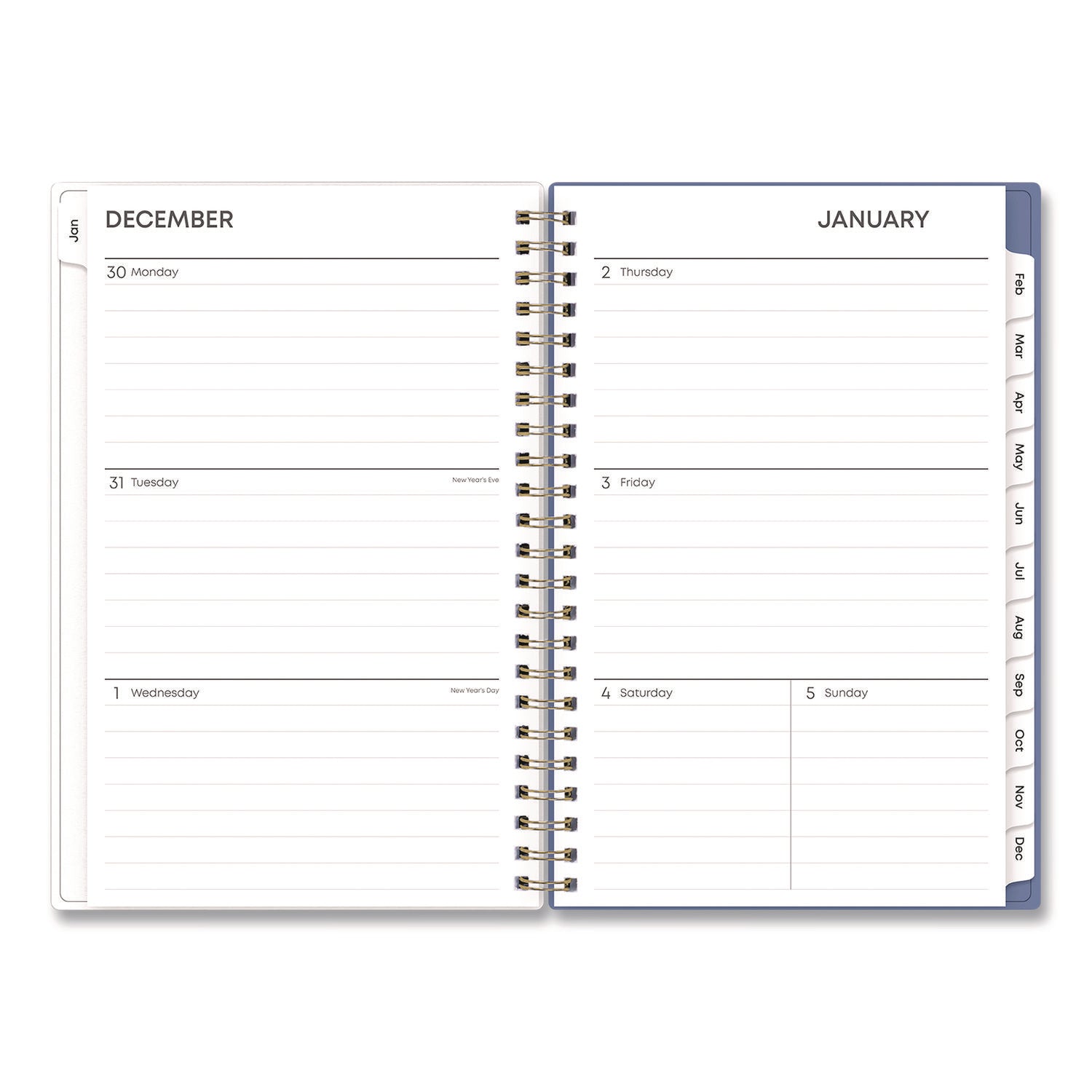 Blue Sky® Cocorrina Weekly/Monthly Planner, Pastel Paisley Artwork, 8 x 5, Blue/Pink/White Cover, 12-Month (Jan to Dec): 2025