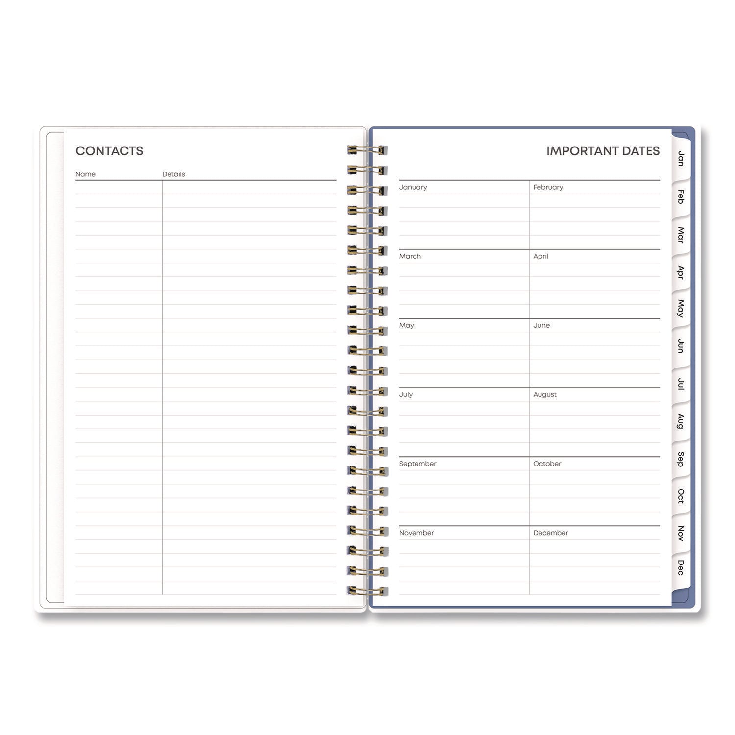 Blue Sky® Cocorrina Weekly/Monthly Planner, Pastel Paisley Artwork, 8 x 5, Blue/Pink/White Cover, 12-Month (Jan to Dec): 2025