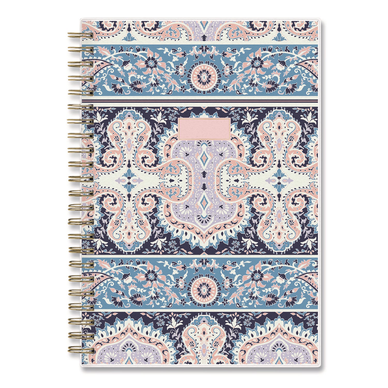 Blue Sky® Cocorrina Weekly/Monthly Planner, Pastel Paisley Artwork, 8 x 5, Blue/Pink/White Cover, 12-Month (Jan to Dec): 2025