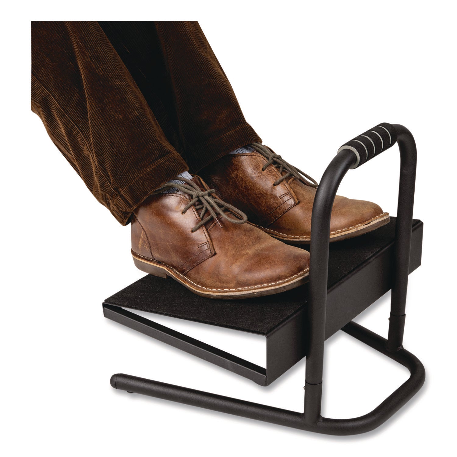 Mind Reader Adjustable Height Tilt Foot Rest, 14.25 x 15 d x 14.5 h, Black