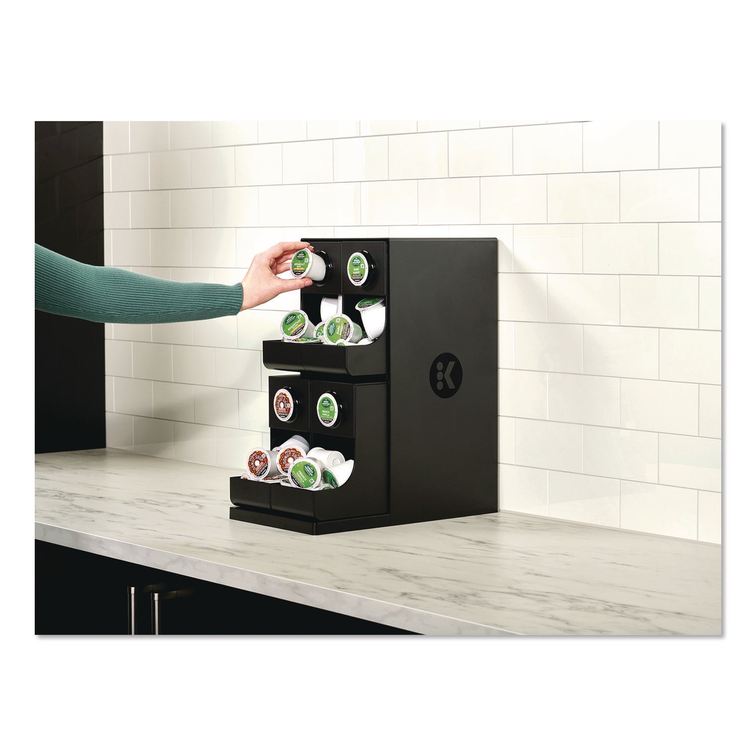 Keurig® K-Cup Organizer, 4-Compartment, Black