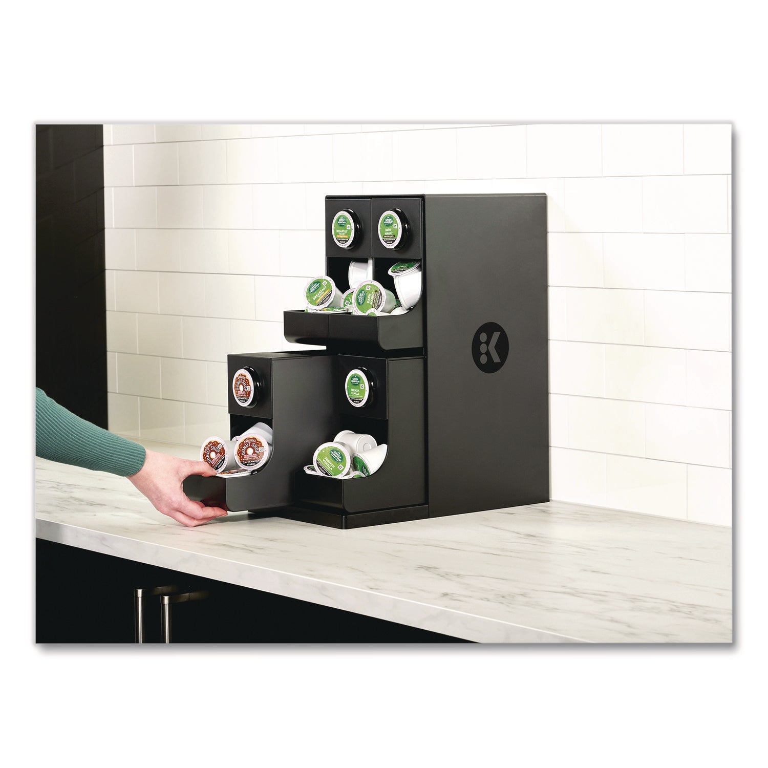 Keurig® K-Cup Organizer, 4-Compartment, Black