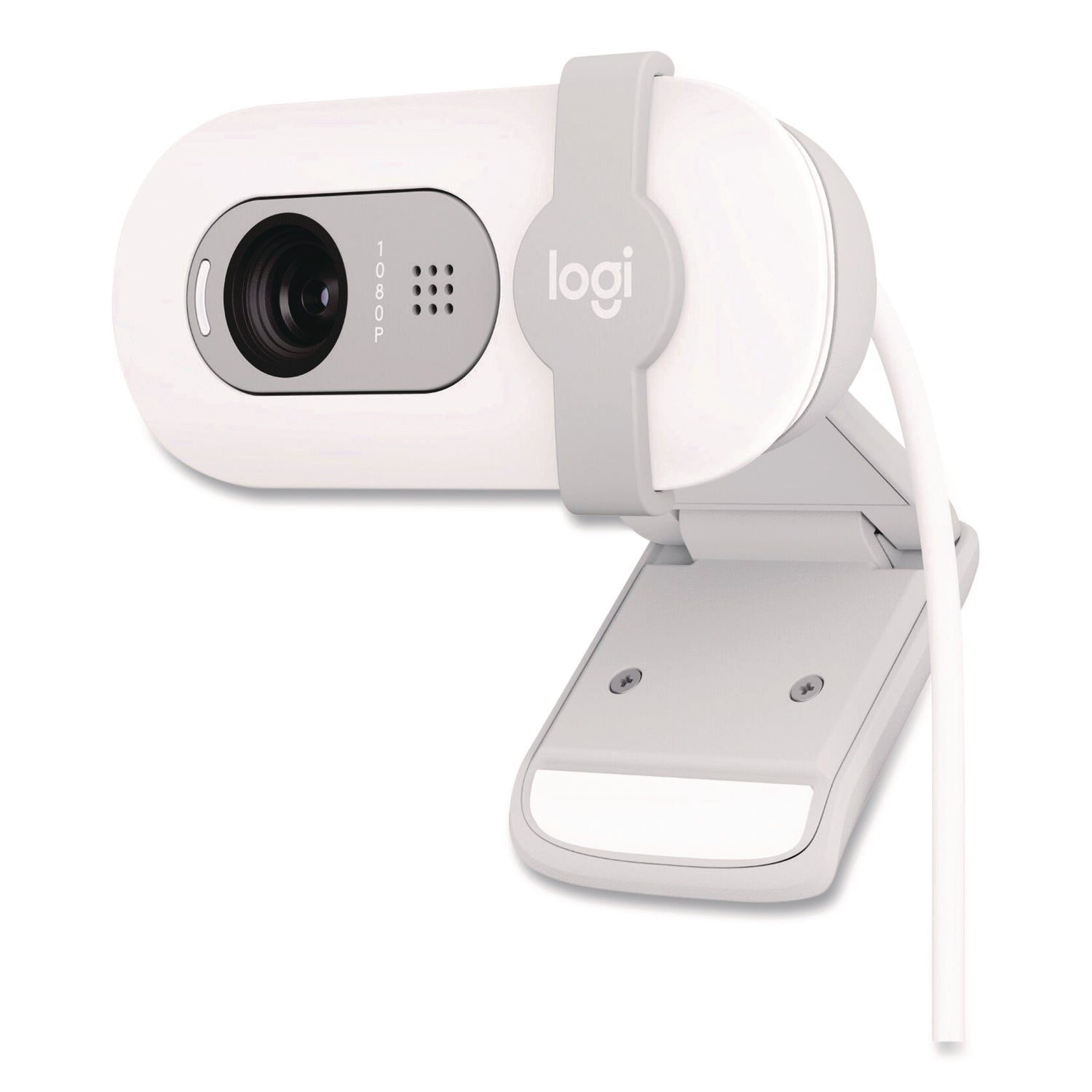 Logitech® BRIO 100 Webcam, 1920 pixels x 1080 pixels, 2 Mpixel, Off-White