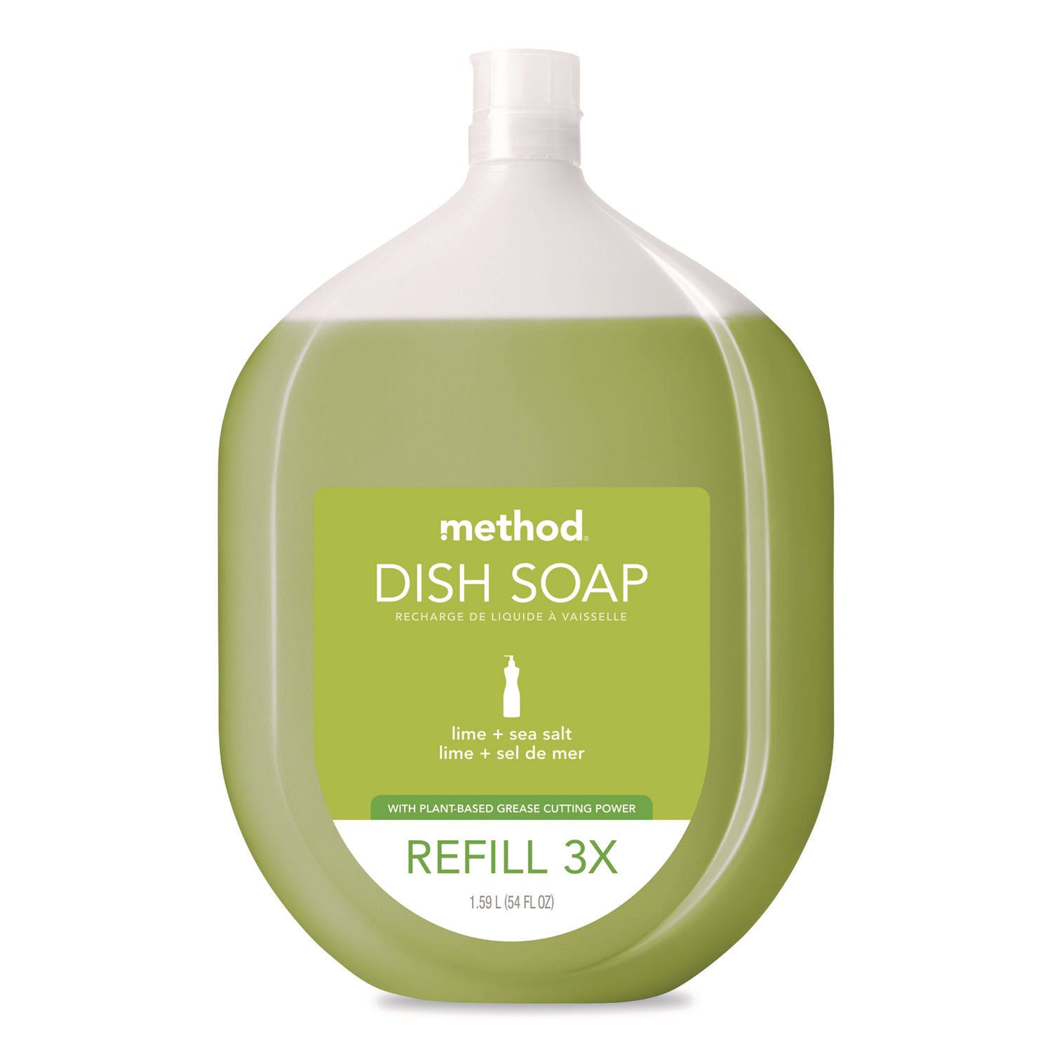 Method® Dish Soap Refill, Lime and Sea Salt Scent, 54 oz Bottle