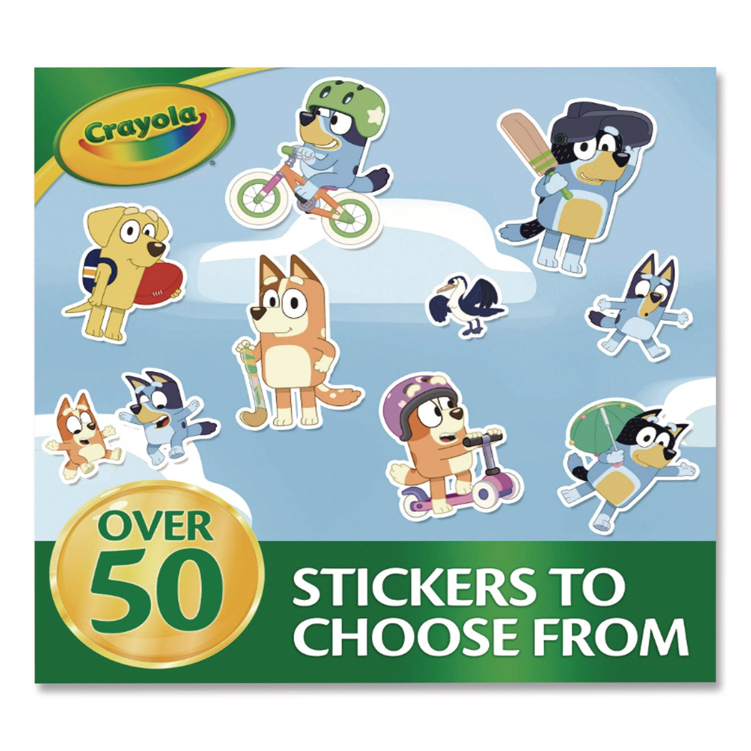 Crayola® Bluey Color and Sticker Activity Set, (32) Coloring Sheets, (51) Stickers, (5) Pip-Squeaks Markers