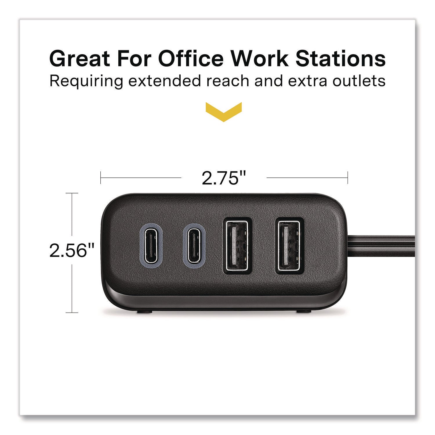 NXT Technologies™ 4-Port USB Charger, Black