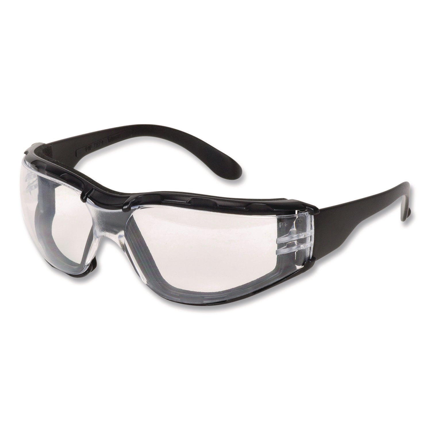 Bouton® Zenon Z12 Polycarbonate Safety Glasses, Black Nylon Frame, Clear Polycarbonate Lens