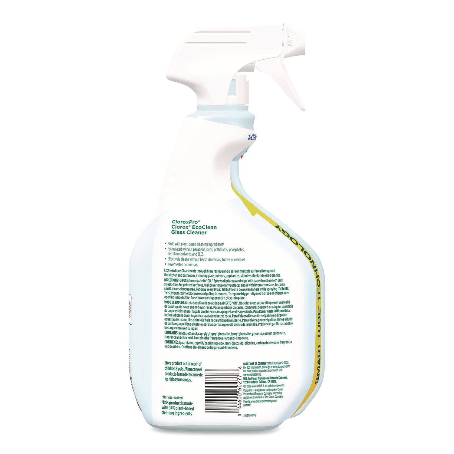 Clorox® Clorox Pro EcoClean Glass Cleaner, Unscented, 32 oz Spray Bottle