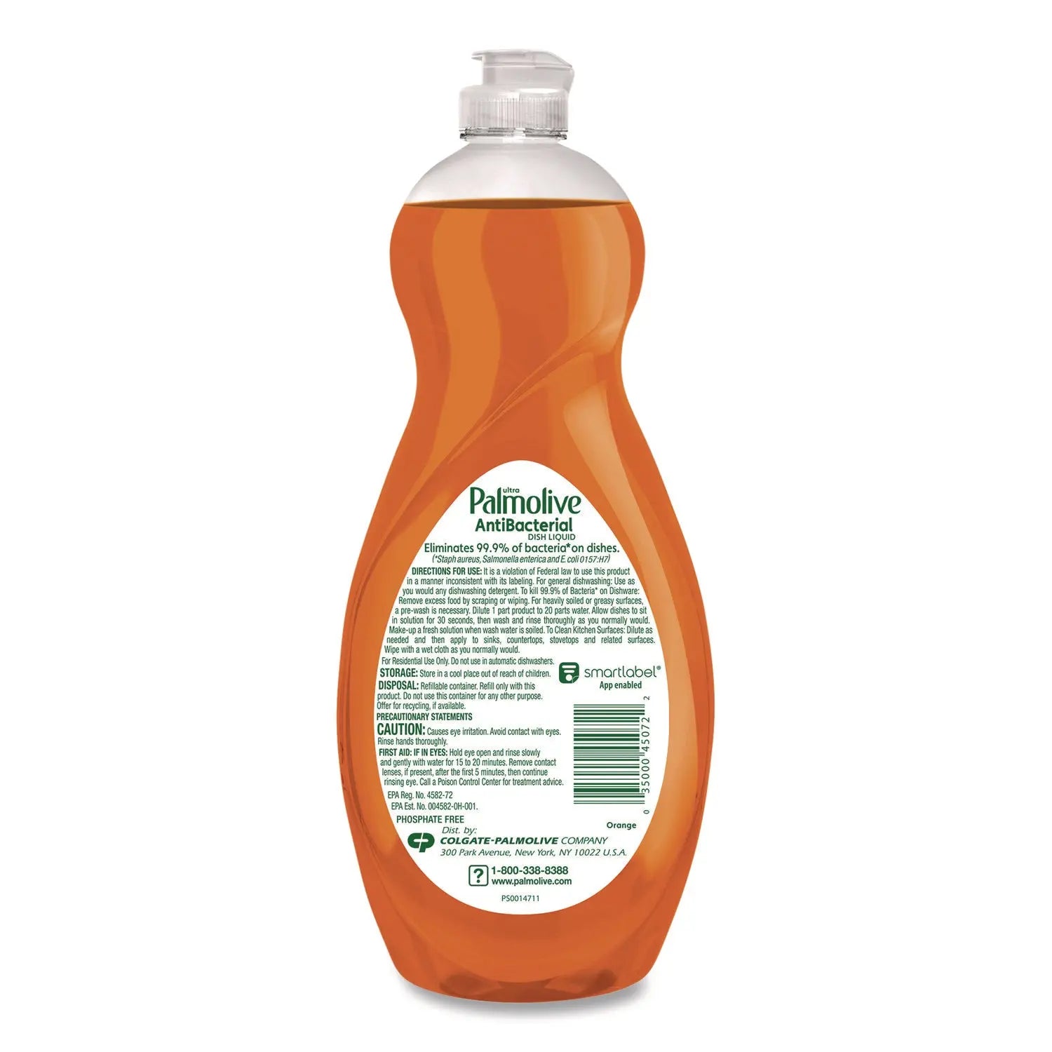 Palmolive® Ultra Antibacterial Dishwashing Liquid, Orange Scent. 32,5 oz Bottle Palmolive® Flipcost