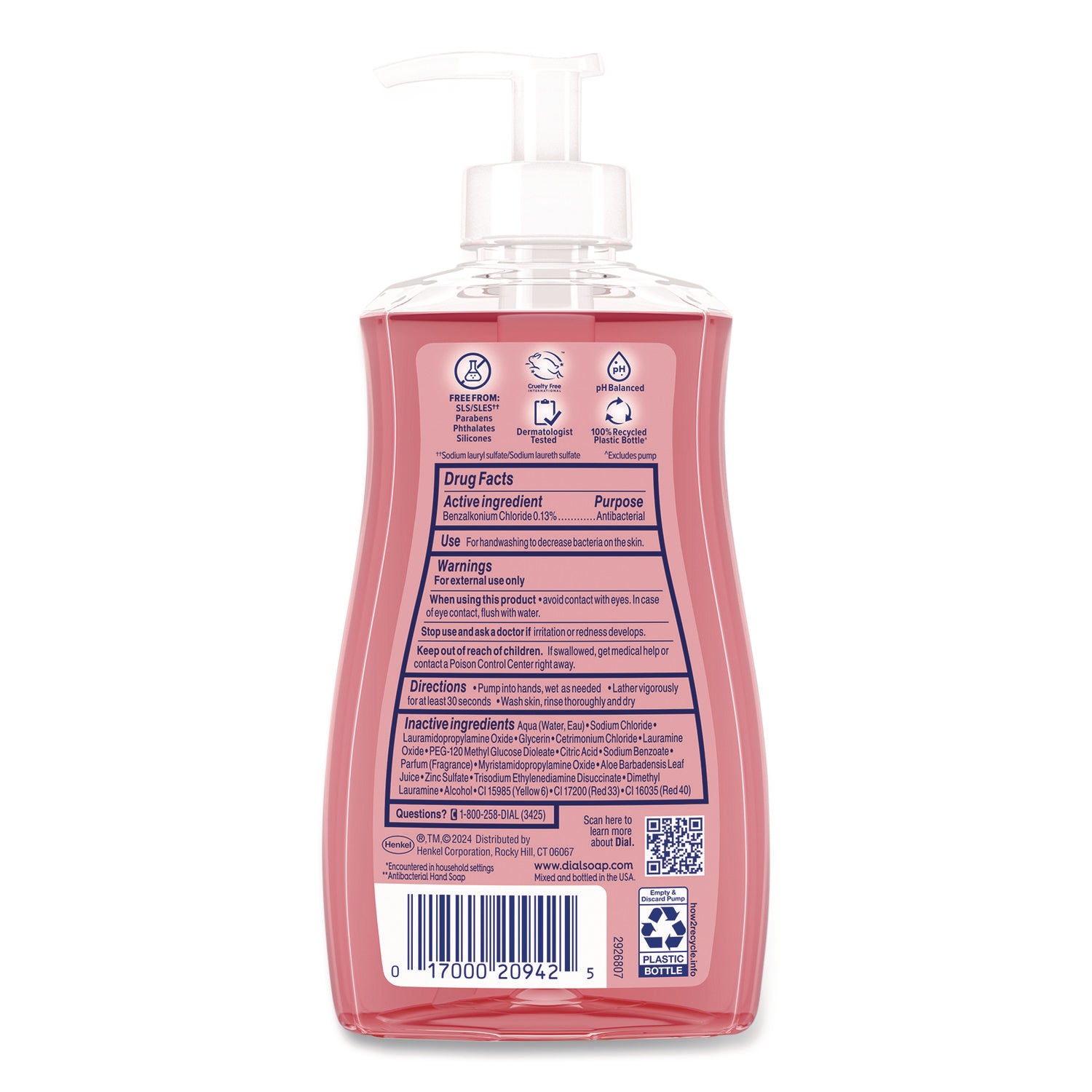 Dial® Antibacterial Liquid Hand Soap, Pomegranate Tangerine, 11 oz