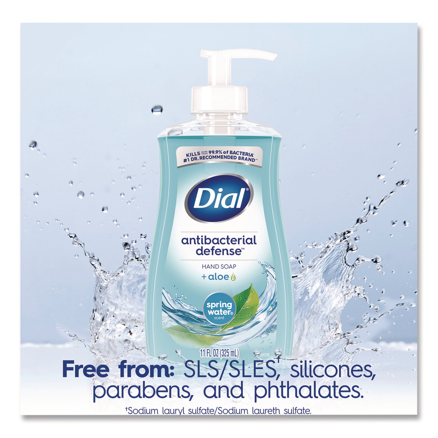 Dial® Antibacterial Liquid Hand Soap, Spring Water, 11 oz