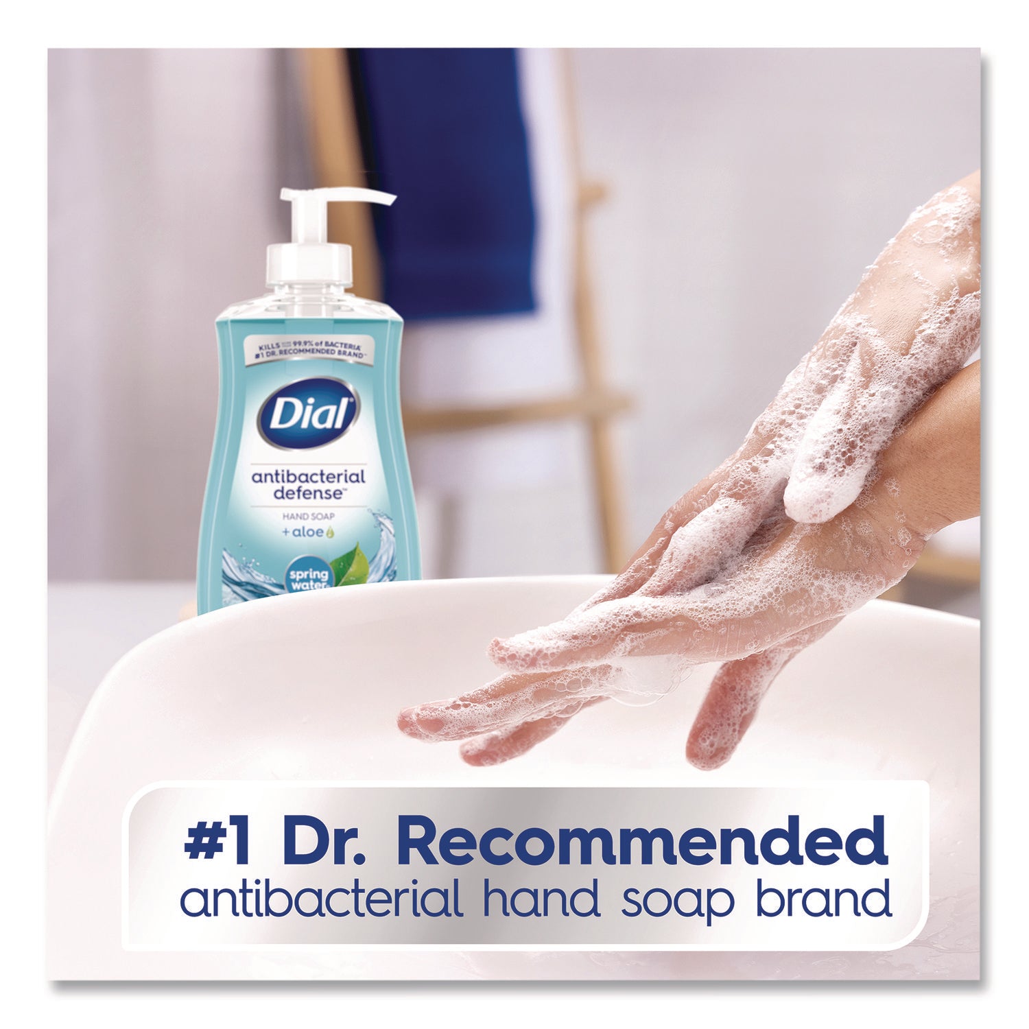 Dial® Antibacterial Liquid Hand Soap, Spring Water, 11 oz