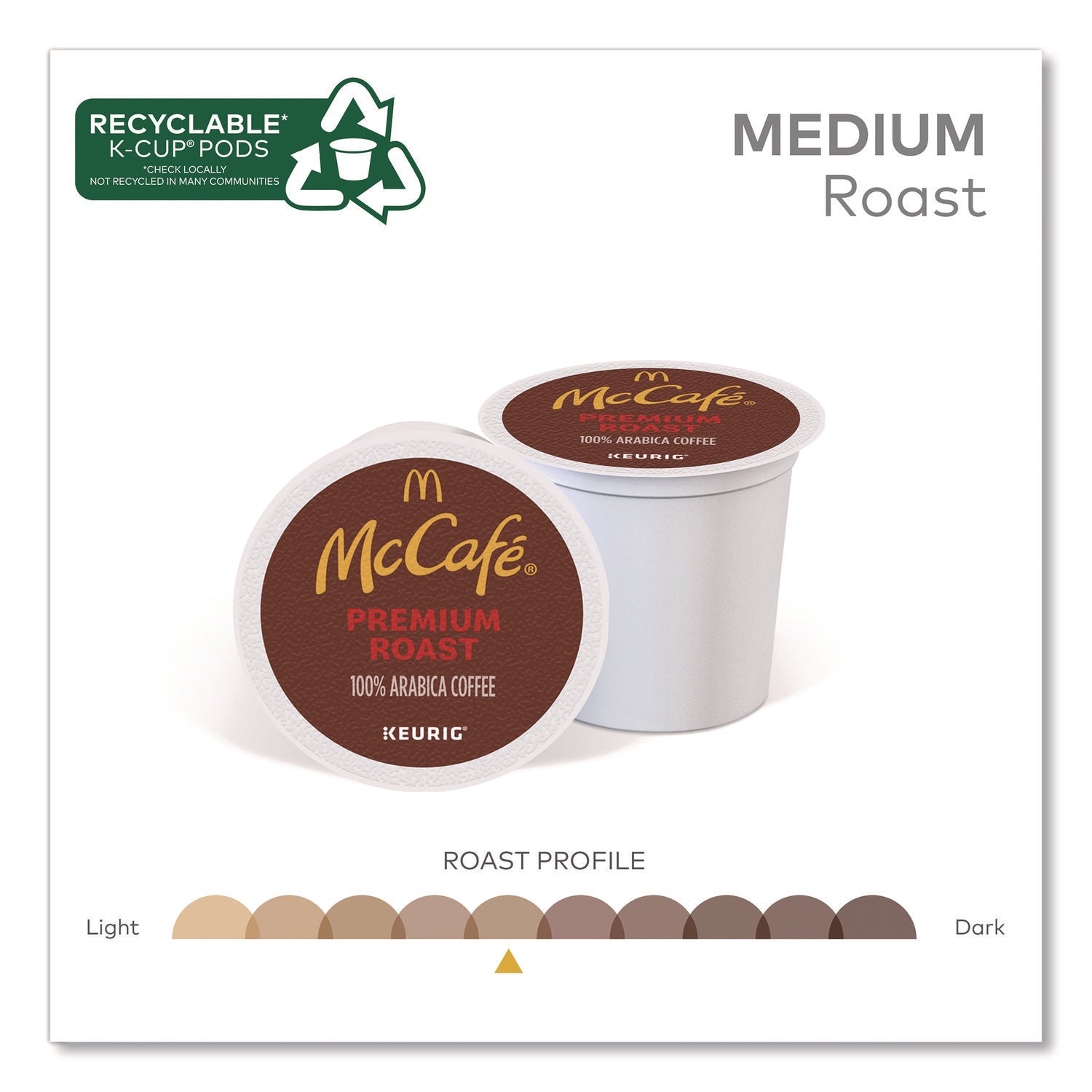 McCafe® Premium Roast K-Cup, 0.35 oz, 24/Box, 4 Boxes/Carton