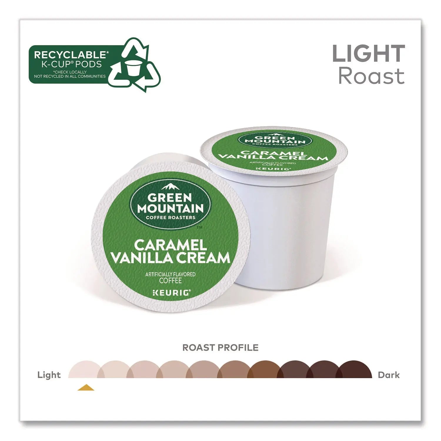 Green Mountain Coffee® Caramel Vanilla Cream Coffee K-Cups, 0.33 oz, 48/Box Green Mountain Coffee® Flipcost