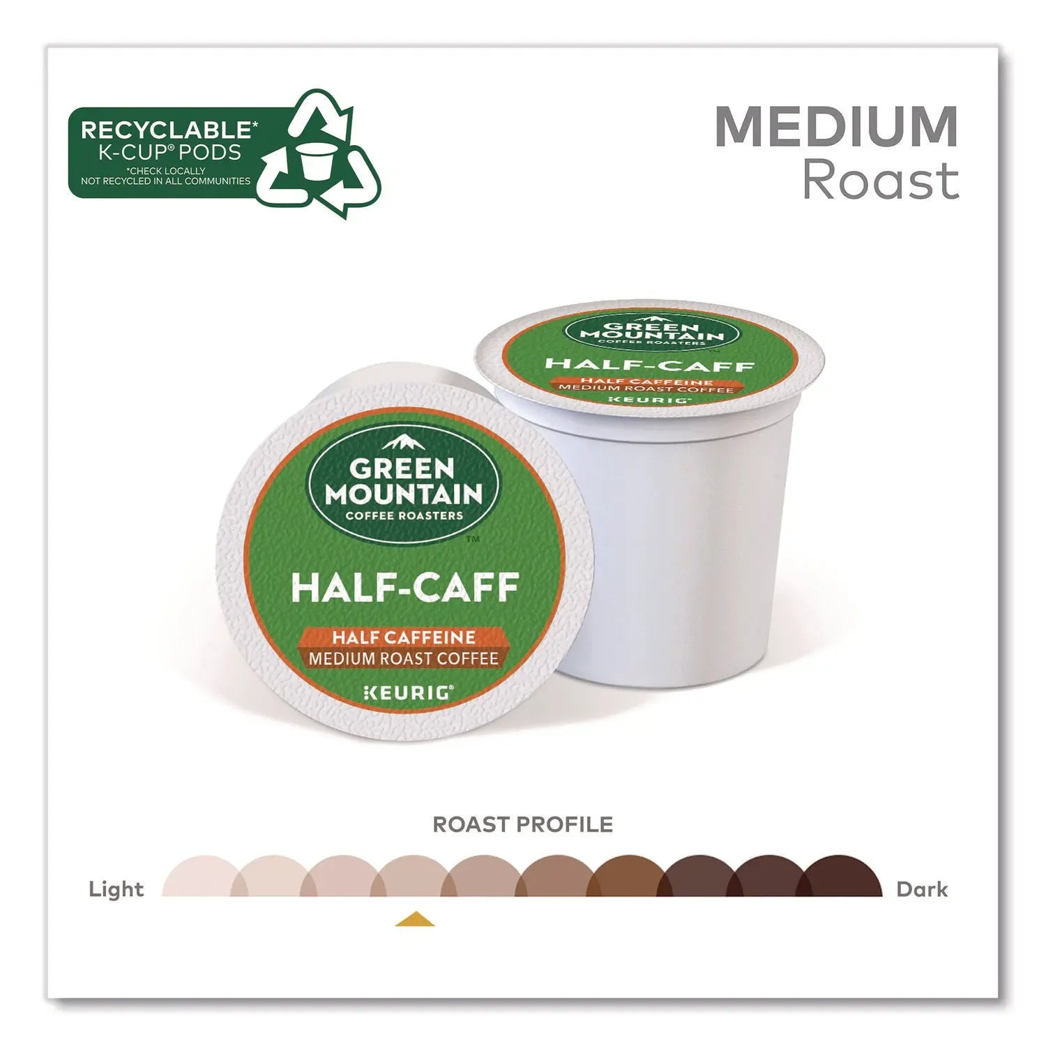 Green Mountain Coffee® Half-Caff Coffee K-Cups, 0.33 oz, 48/Box Green Mountain Coffee® Flipcost