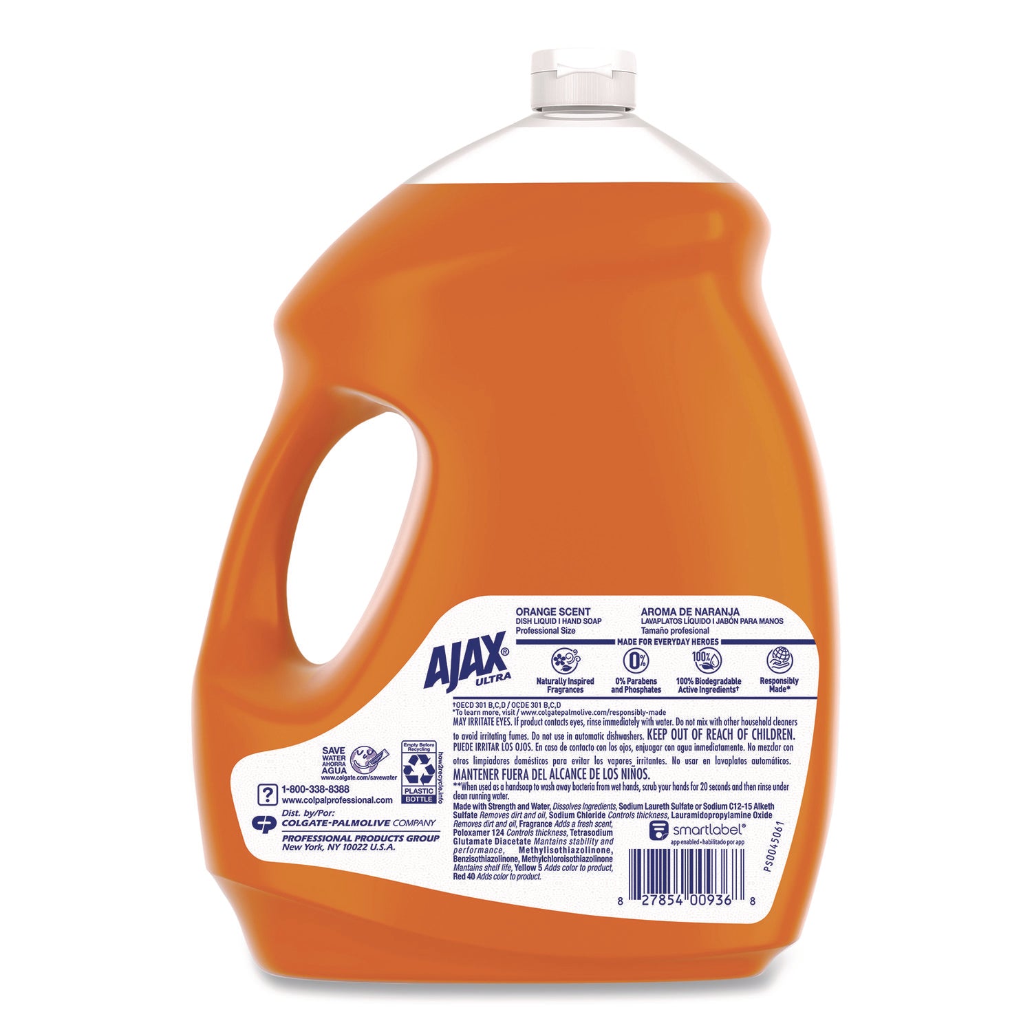 Ajax® Dish Detergent, Orange Scent, 145 oz Bottle