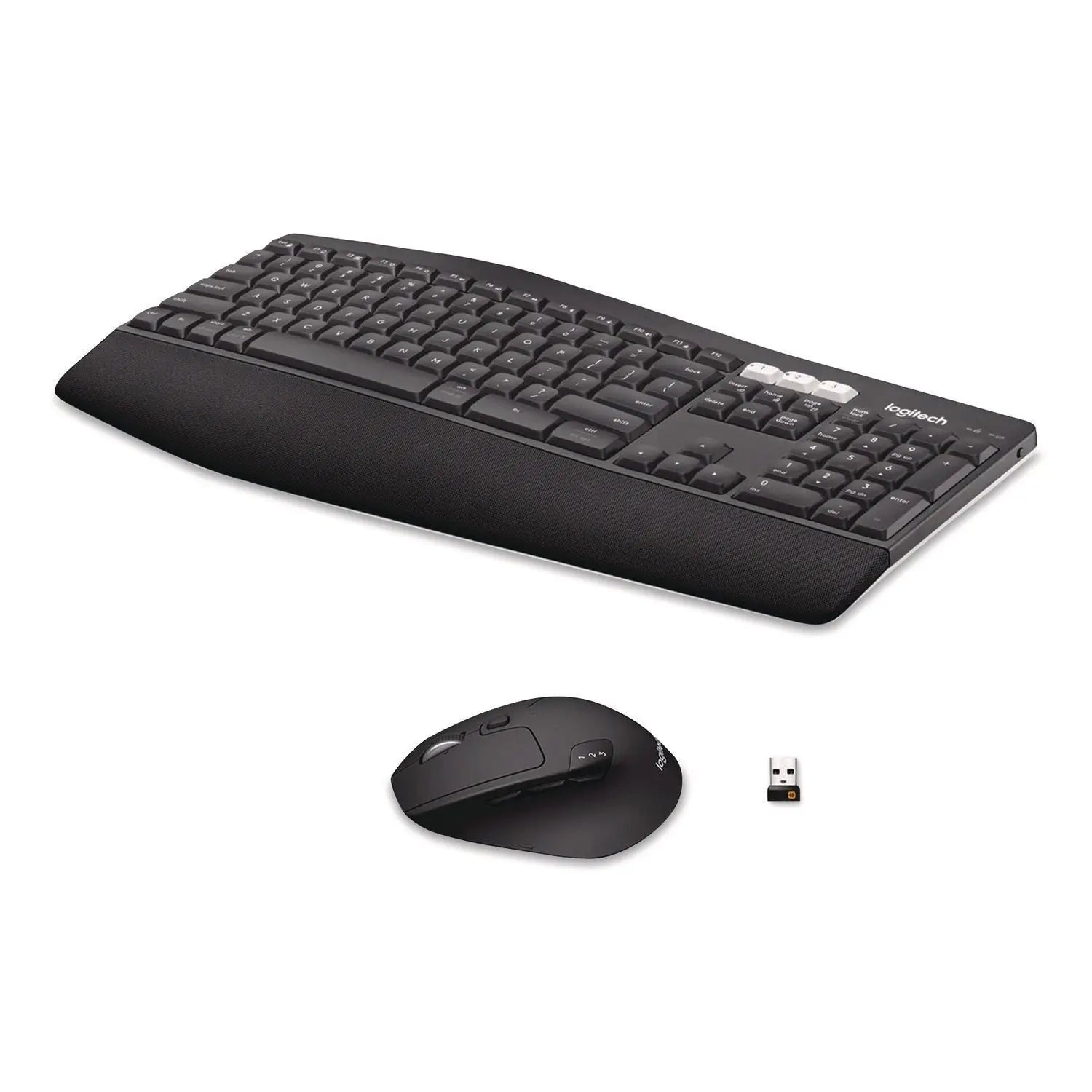 Logitech® MK850 Performance Wireless Keyboard and Mouse Combo, 2.4 GHz Frequency/33 ft Wireless Range, Black Logitech® Flipcost