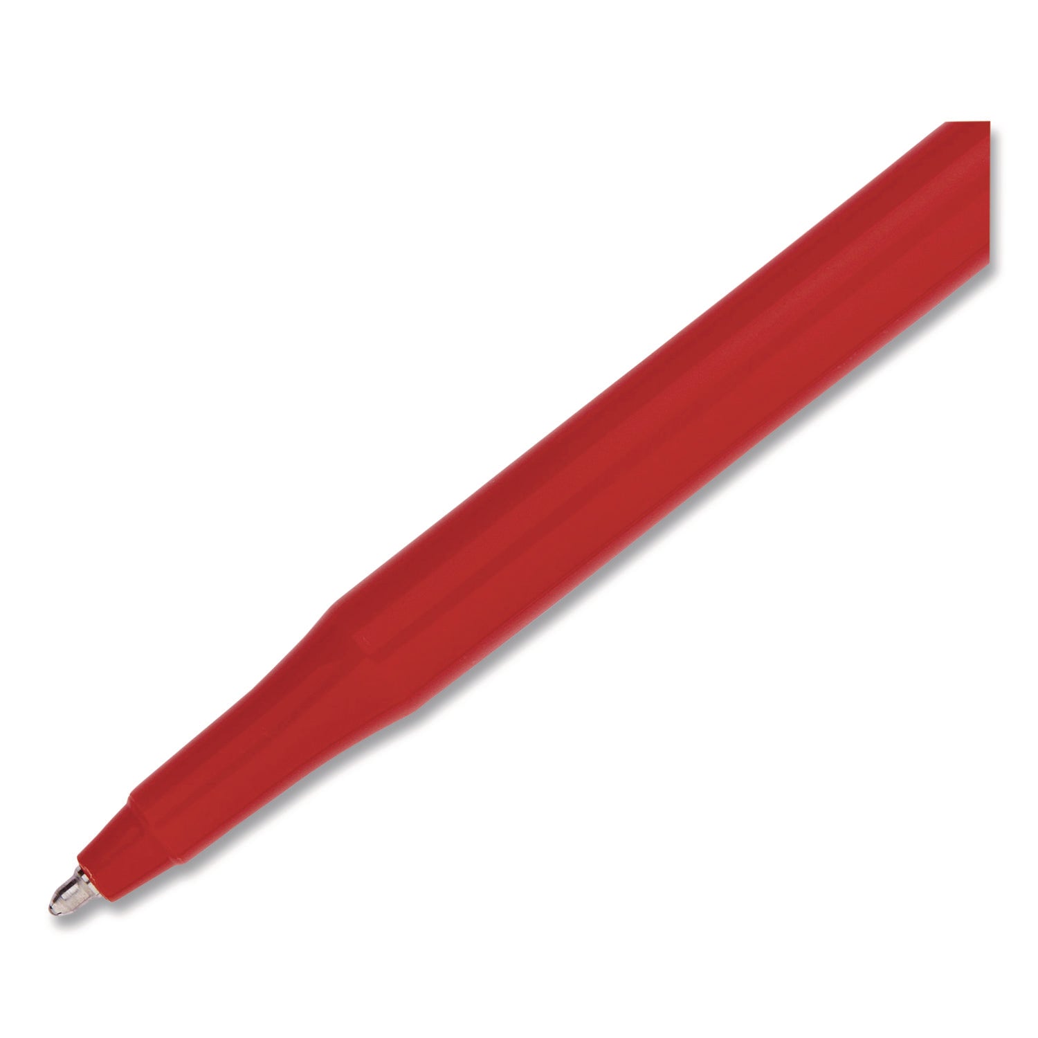 Paper Mate® Eraser Mate Ballpoint Pen, Stick, Medium 1 mm, Red Ink, Red Barrel, 5/Pack