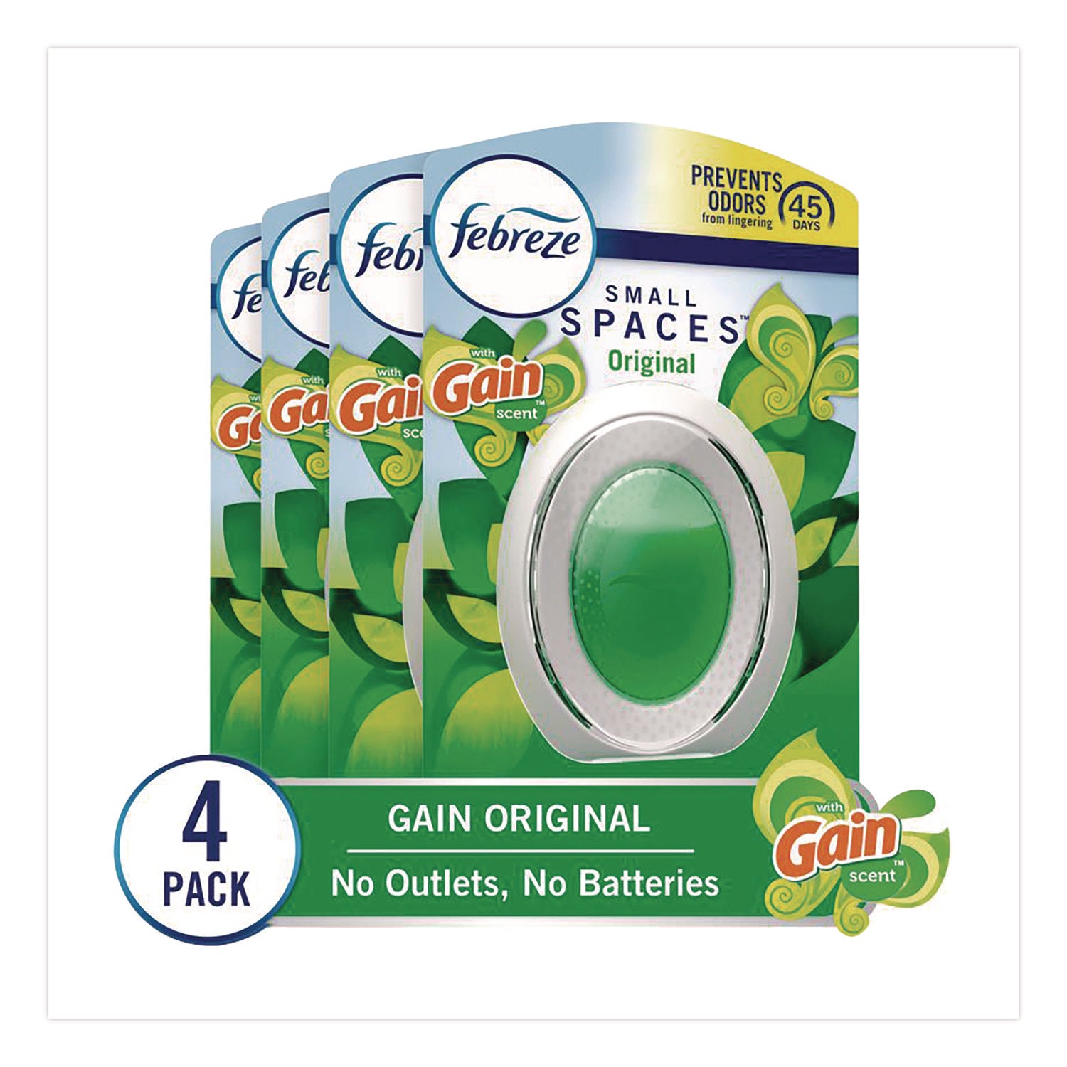 Febreze® smallSPACES, Gain Original, 0.25 oz, 4/Pack