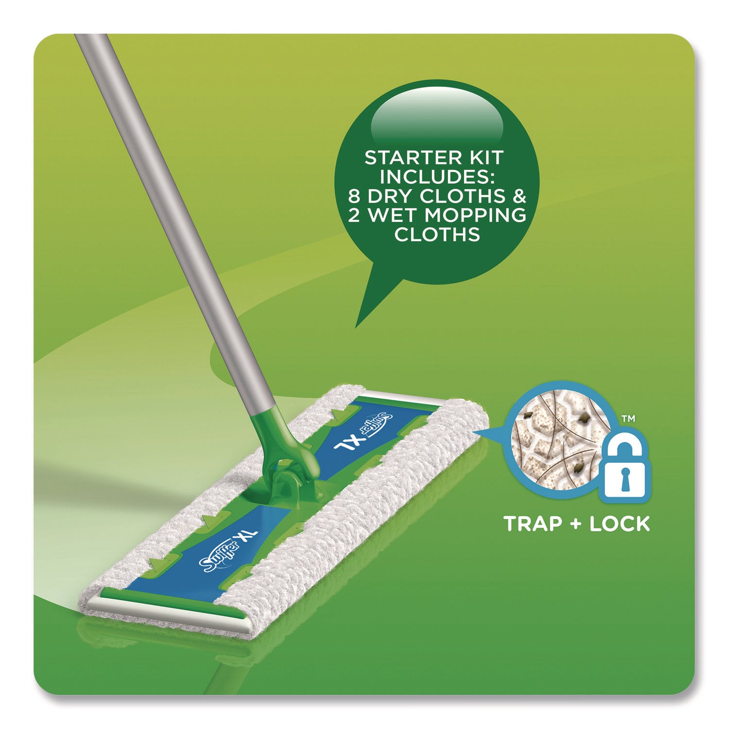 Swiffer® Sweeper XL Dry Refill Cloths, 16.9 x 9.8, White, 16/Box