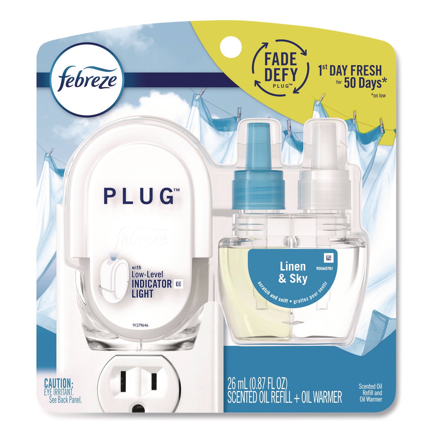 Febreze® PLUG Air Freshener Warmer Start Kit, Clear/White