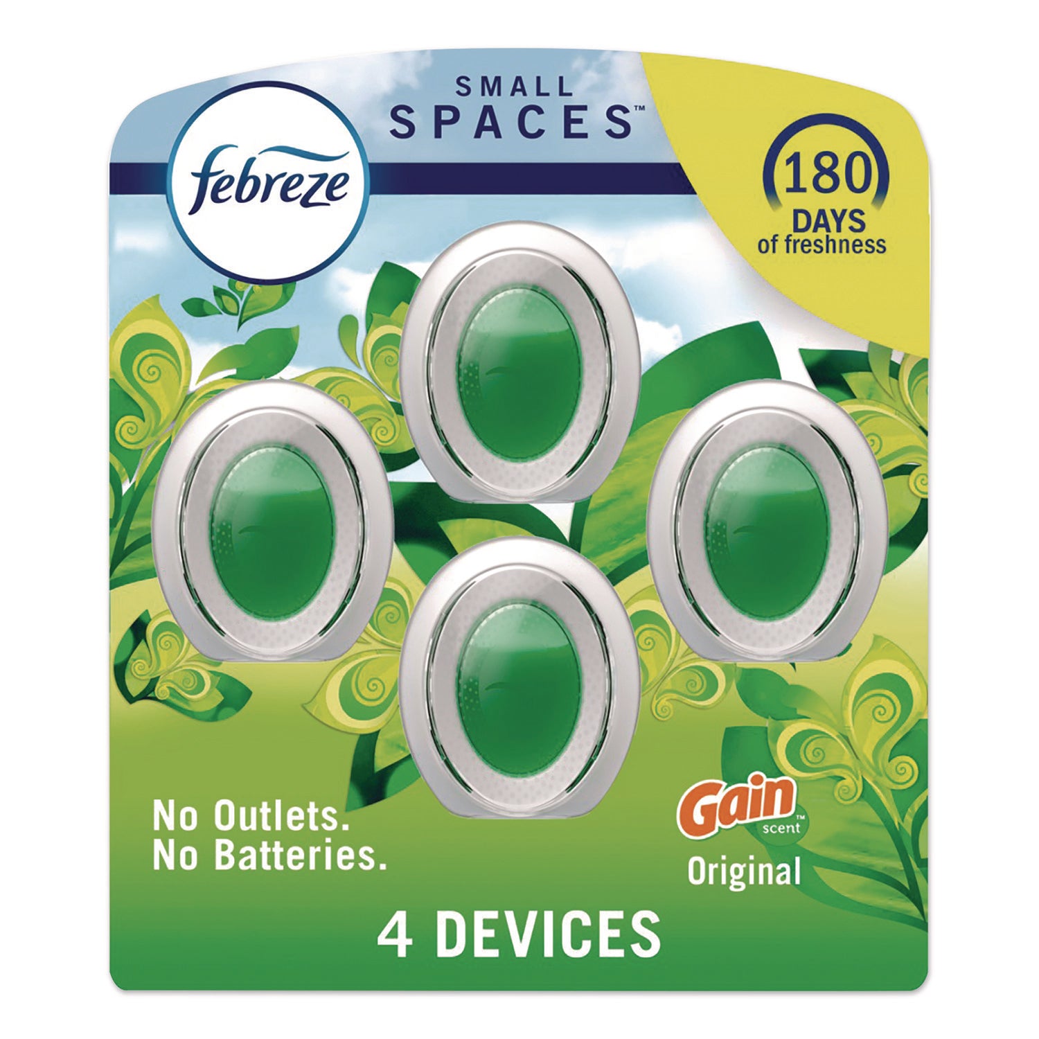 Febreze® smallSPACES, Gain Original, 0.25 oz, 4/Pack