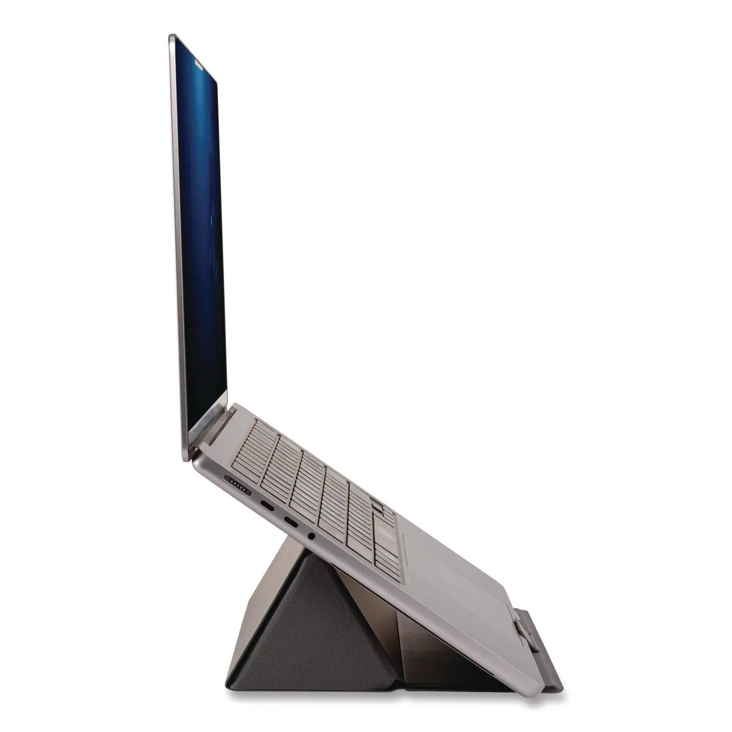 Allsop® Foldio Laptop and Tablet Stand, +30 Tilt, 9.5" x 14.5" x 3", Black, Supports 7 lb Allsop® Flipcost