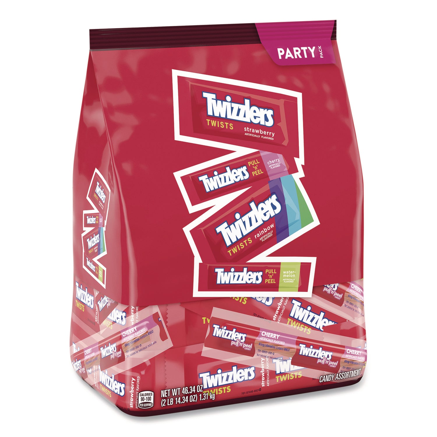 Twizzlers® Chewy Candy Pack, Assorted Flavors, 46.34 oz Bag