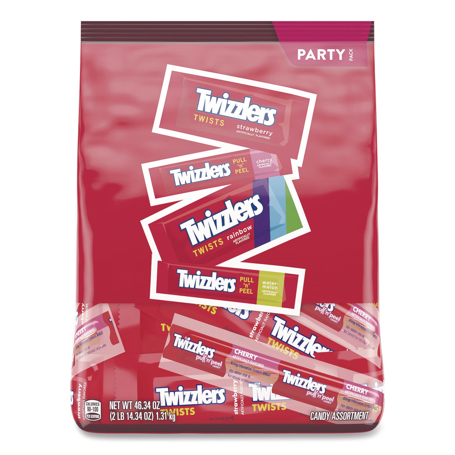 Twizzlers® Chewy Candy Pack, Assorted Flavors, 46.34 oz Bag