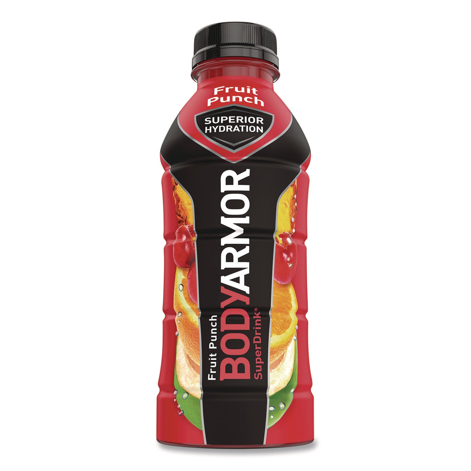 BodyArmor SuperDrink Sports Drink, Fruit Punch, 16 oz Bottle, 12/Pack