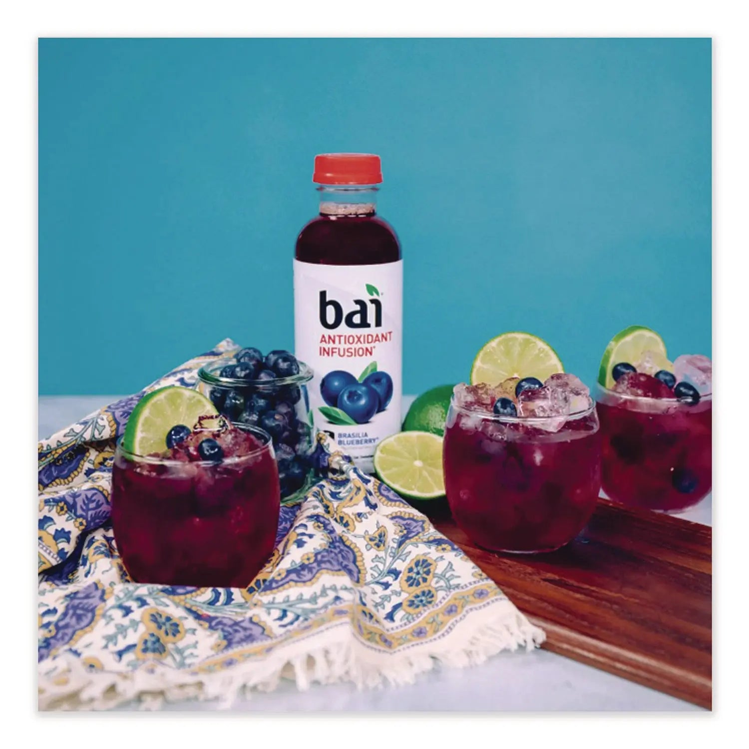 Bai Antioxidant Infused Beverage, Brasilia Blueberry, 18 oz Bottle, 12/Carton Bai Flipcost