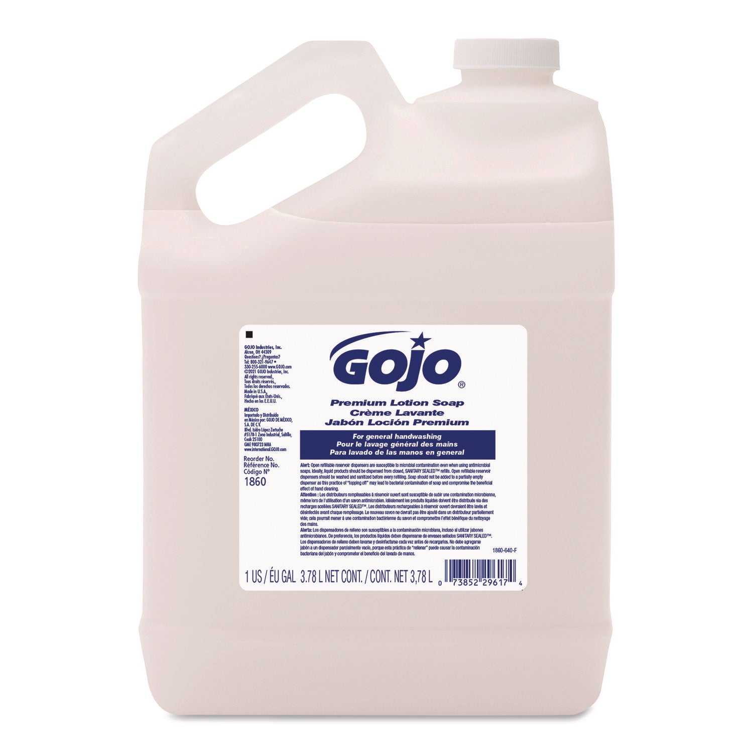 GOJO® Premium Liquid Hand Soap Refill, Waterfall Scent, 1 gal