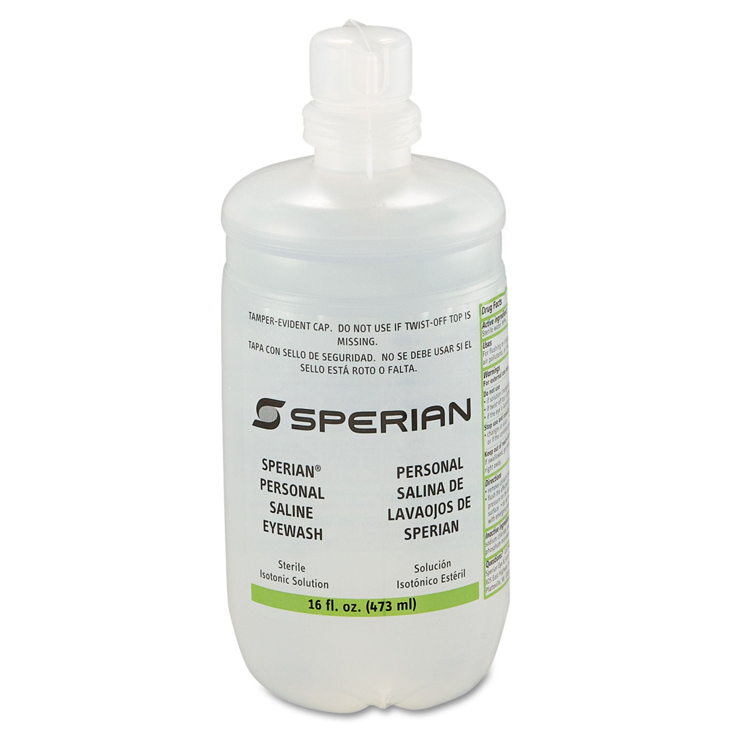 Saline Personal Eyewash Bottles, 16 oz Bottle