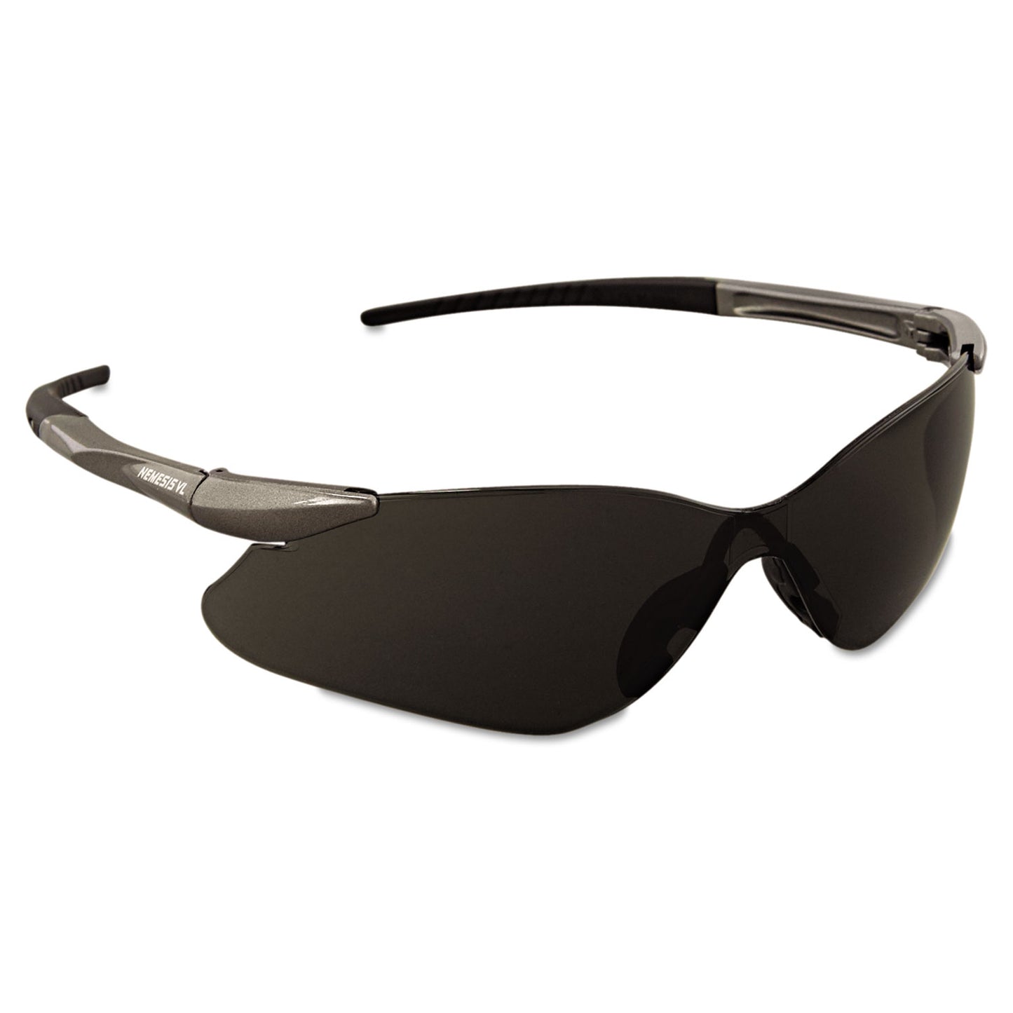 KleenGuard™ Nemesis VL Safety Glasses, Gunmetal Frame, Smoke Uncoated ...