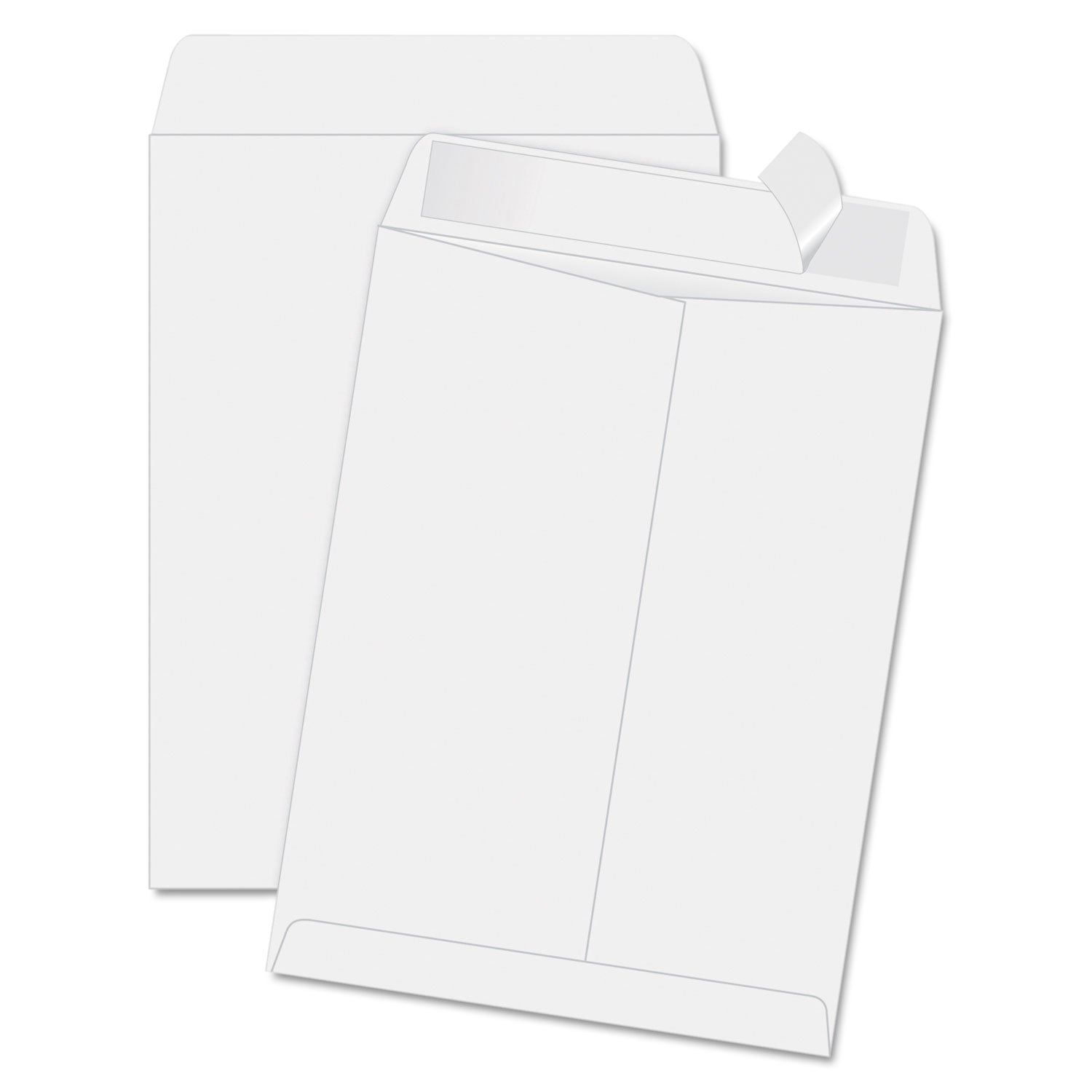 Redi-Strip Catalog Envelope, #14 1/2, Cheese Blade Flap, Redi-Strip Adhesive Closure, 11.5 x 14.5, White, 100/Box