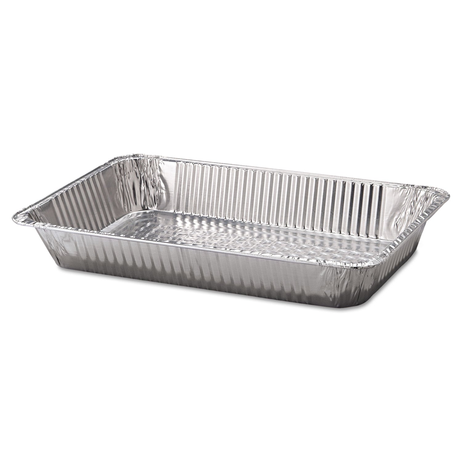 Aluminum Steam Table Pans, Full-Size Deep, 65 Gauge, 3.19" Deep, 12.19 x 20.75, 50/Carton