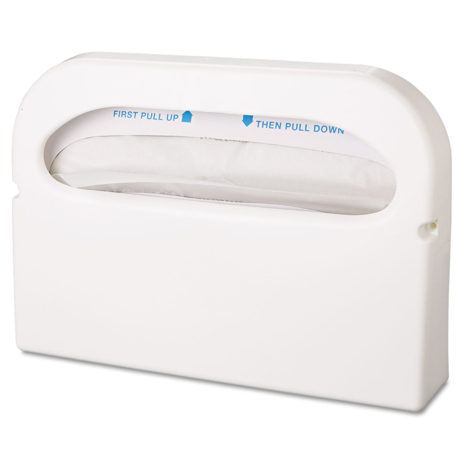 HOSPECO® Health Gards Toilet Seat Cover Dispenser, Half-Fold, 16 x 3.25 x 11.5, White, 2/Box