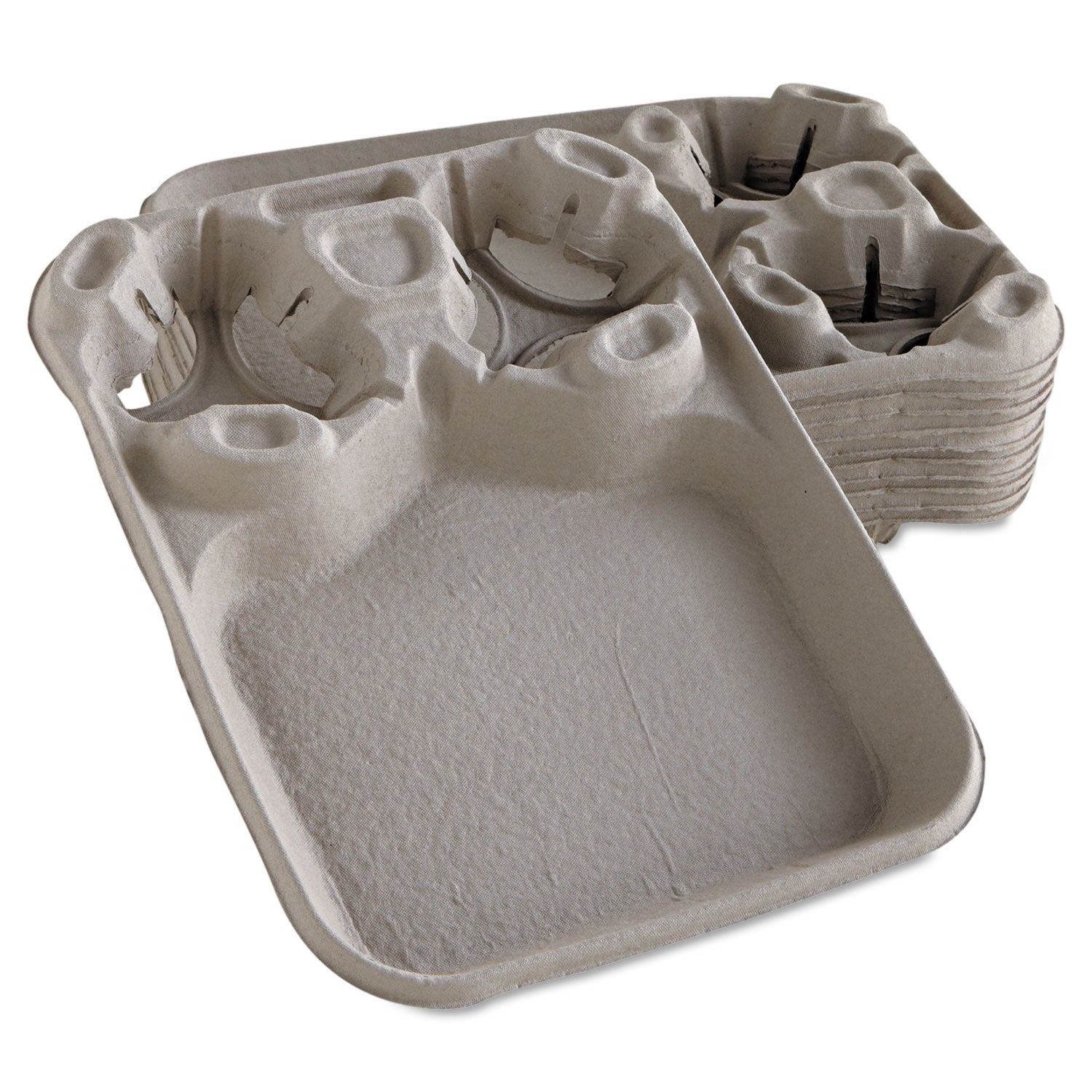 Chinet® StrongHolder Molded Fiber Cup/Food Trays, 8 oz to 44 oz, 2 Cups, Beige, 100/Carton