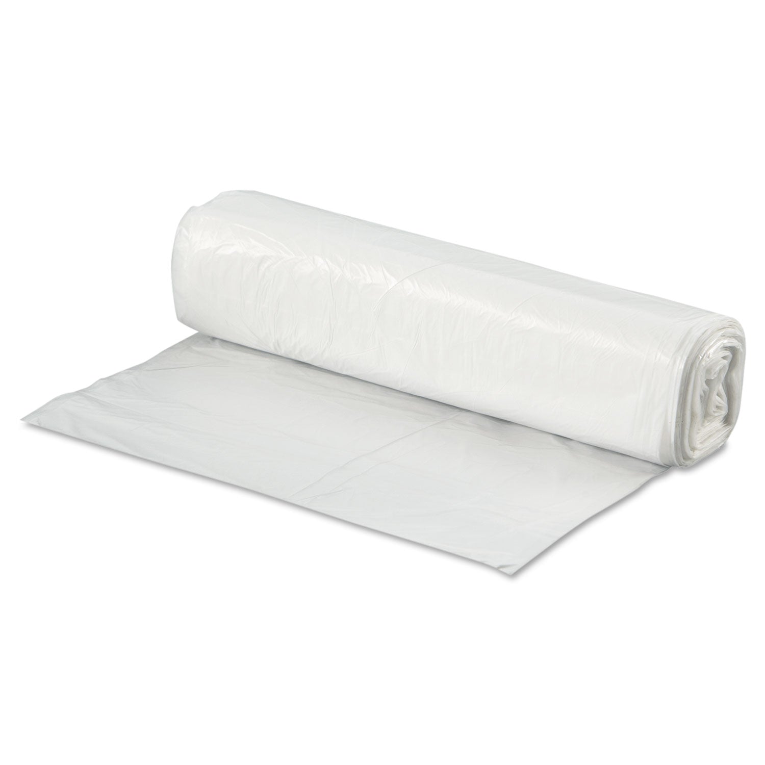 General Supply High-Density Can Liners, 33 gal, 9 mic, 33" x 39", Natural, Perforated Roll, 25 Bags/Roll, 20 Rolls/Carton